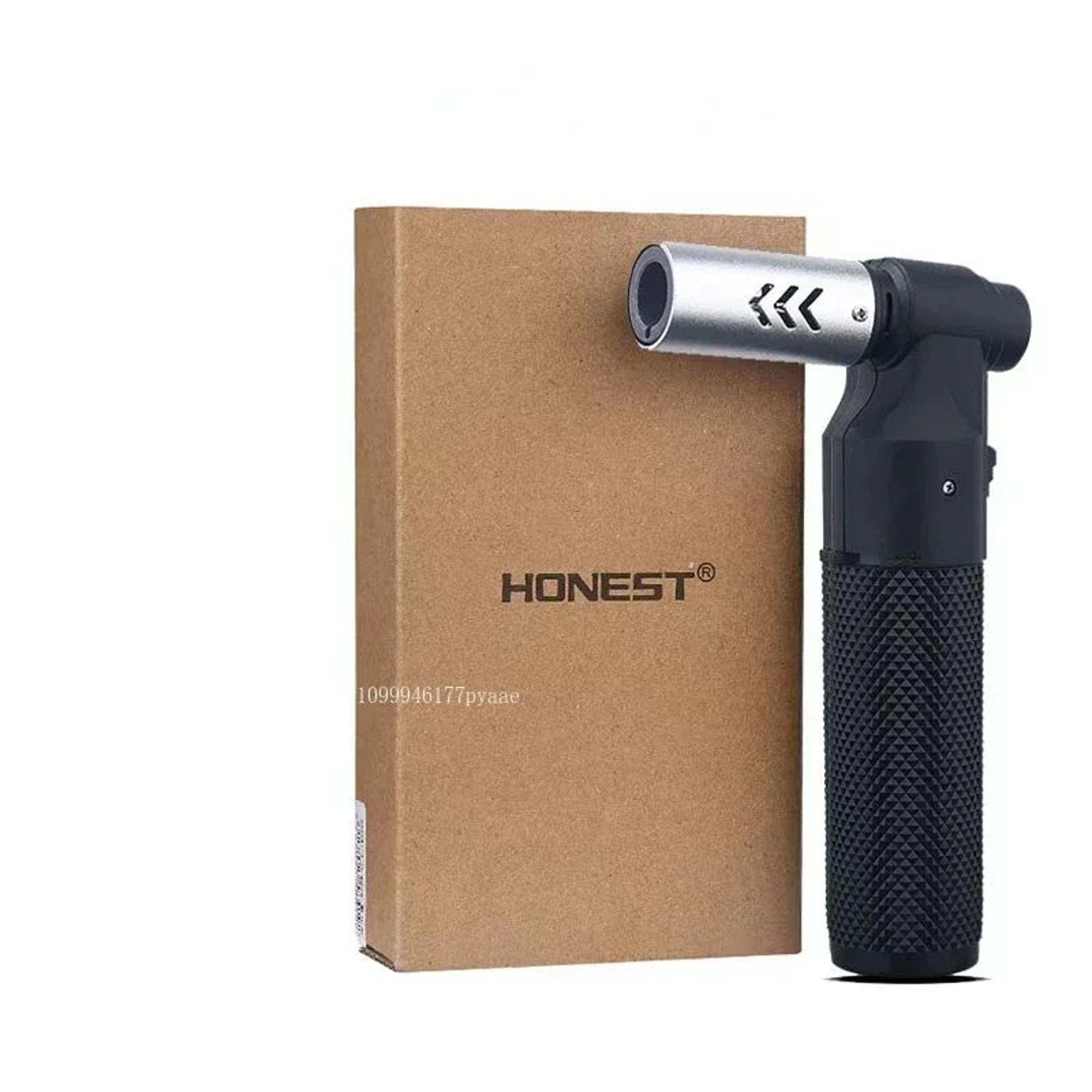 HONEST Windproof Jet Flame Butane Lighter  Metal Torch For Cigars BBQ Kitchen Outdoor Camping  Jewe 12