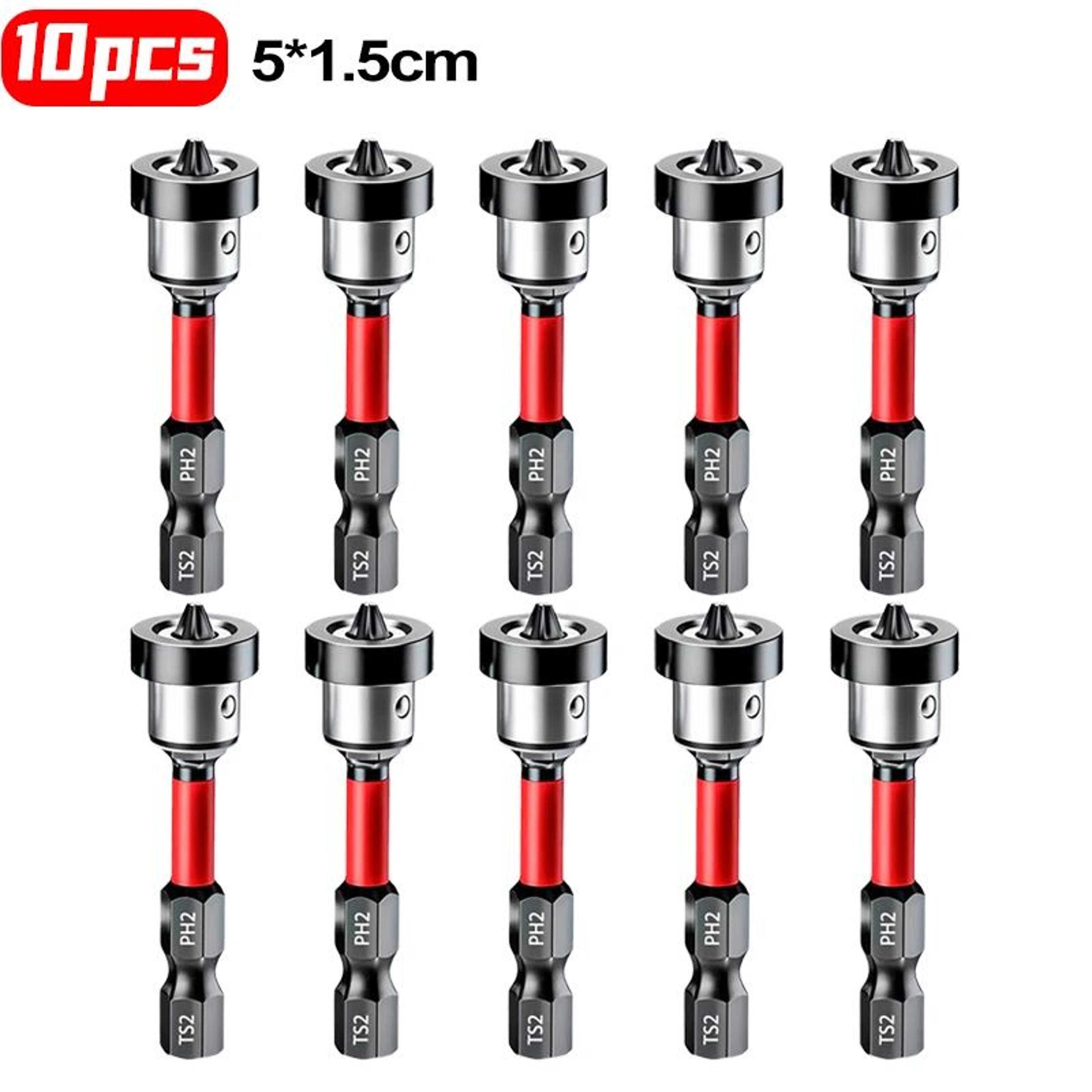 Magnetic Positioning Drywall Screwdriver Bit  S2 Steel Locator Bit For Plasterboard Gypsum Board Sc 8