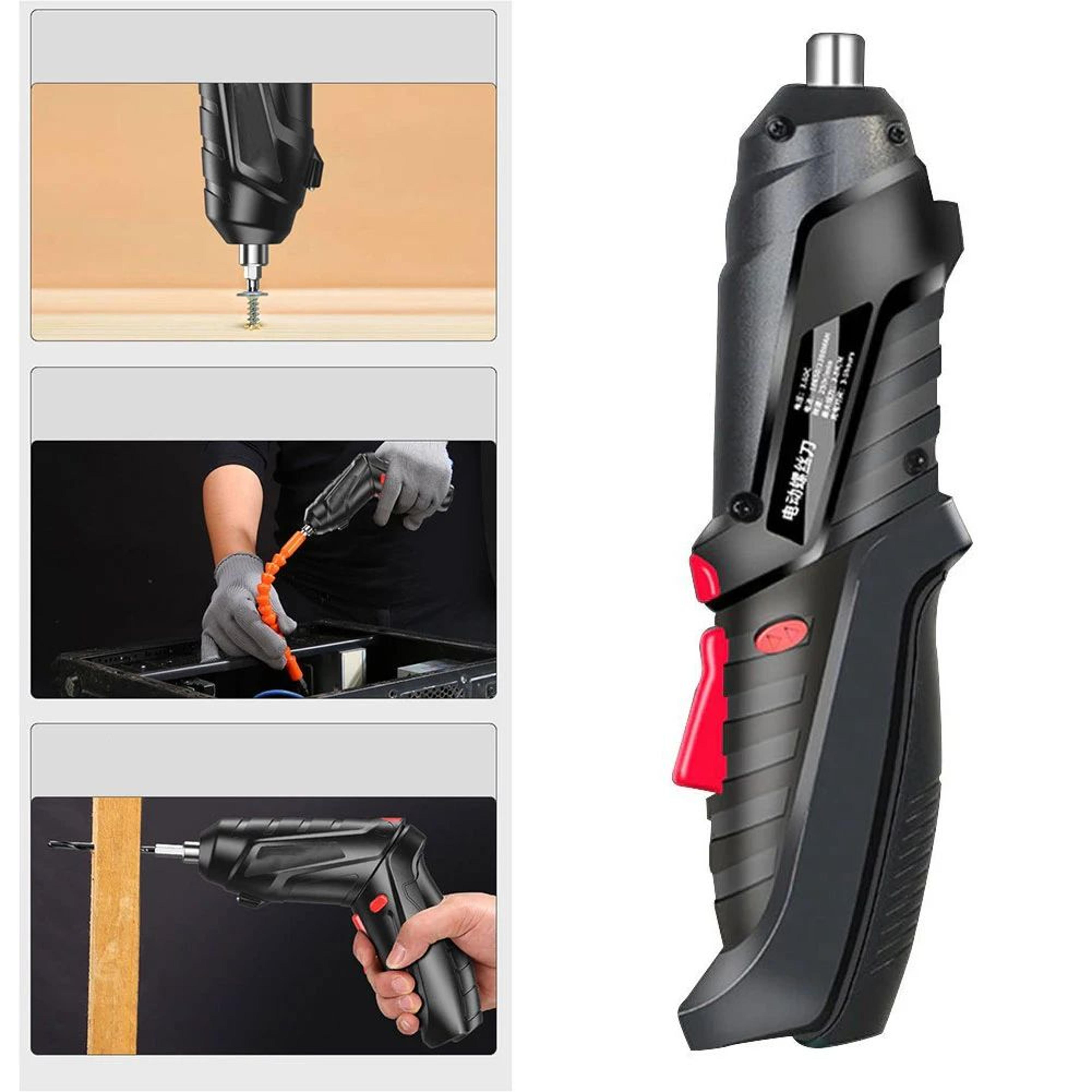 36V Cordless Electric Screwdriver Set  Rechargeable Rotatable Mini Drill Driver For Home Repairs  D 3
