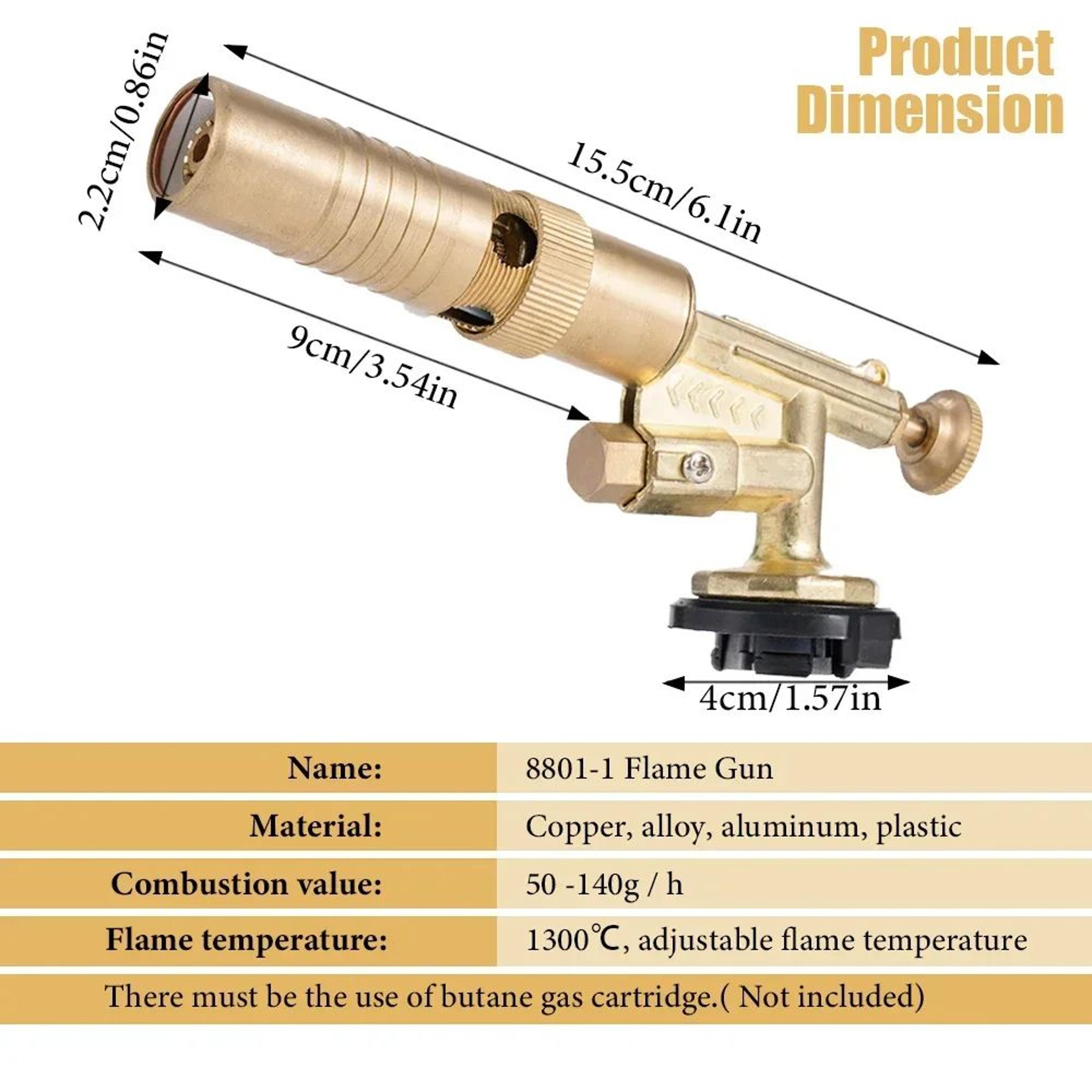 AutoIgnition Pure Copper Gas Torch Burner Gun  Adjustable Flame Blow Torch For Brazing BBQ Cooking  2