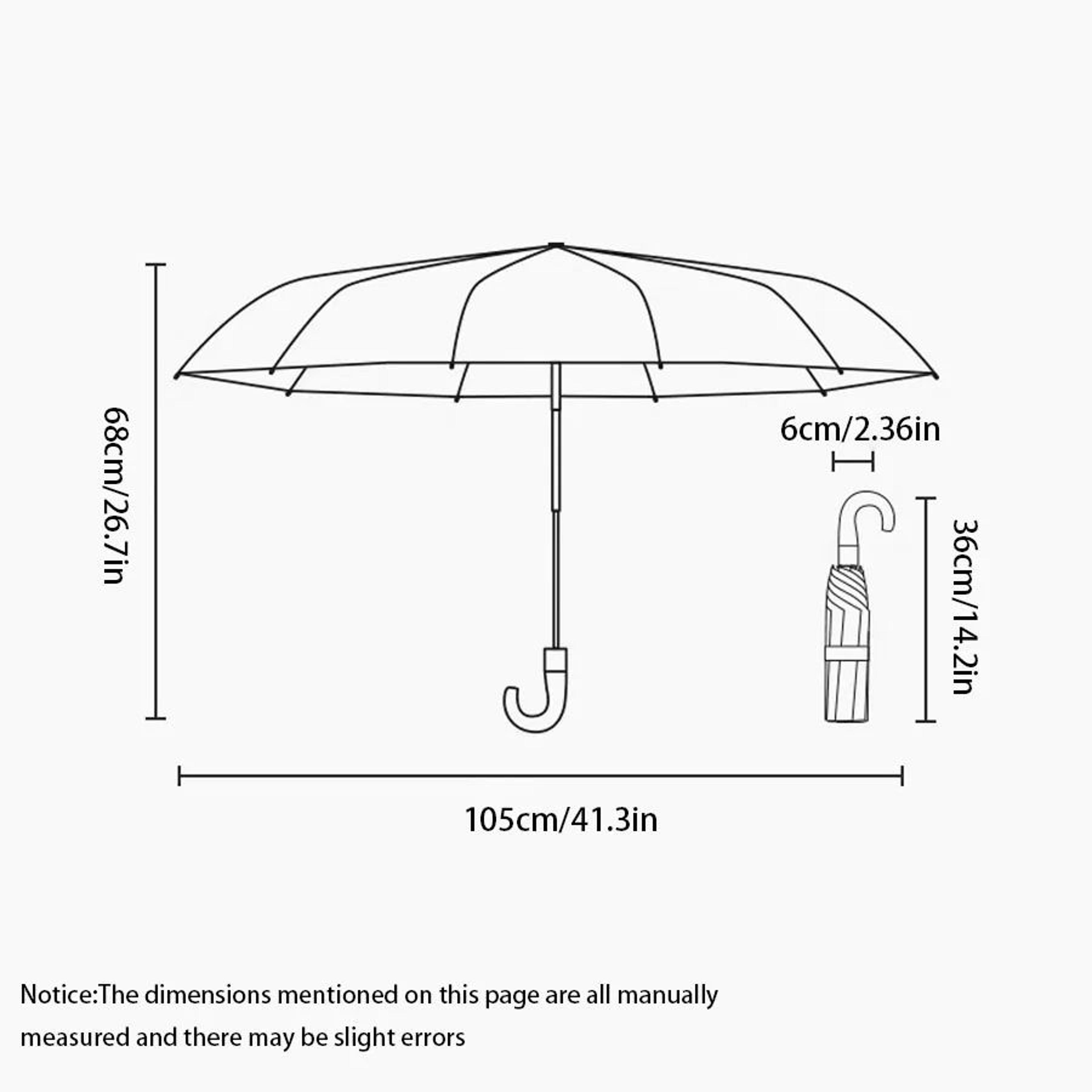 UPF50 UV Protection Windproof Compact Automatic Folding Umbrella  Stylish Sun  Rain Umbrella With C 1