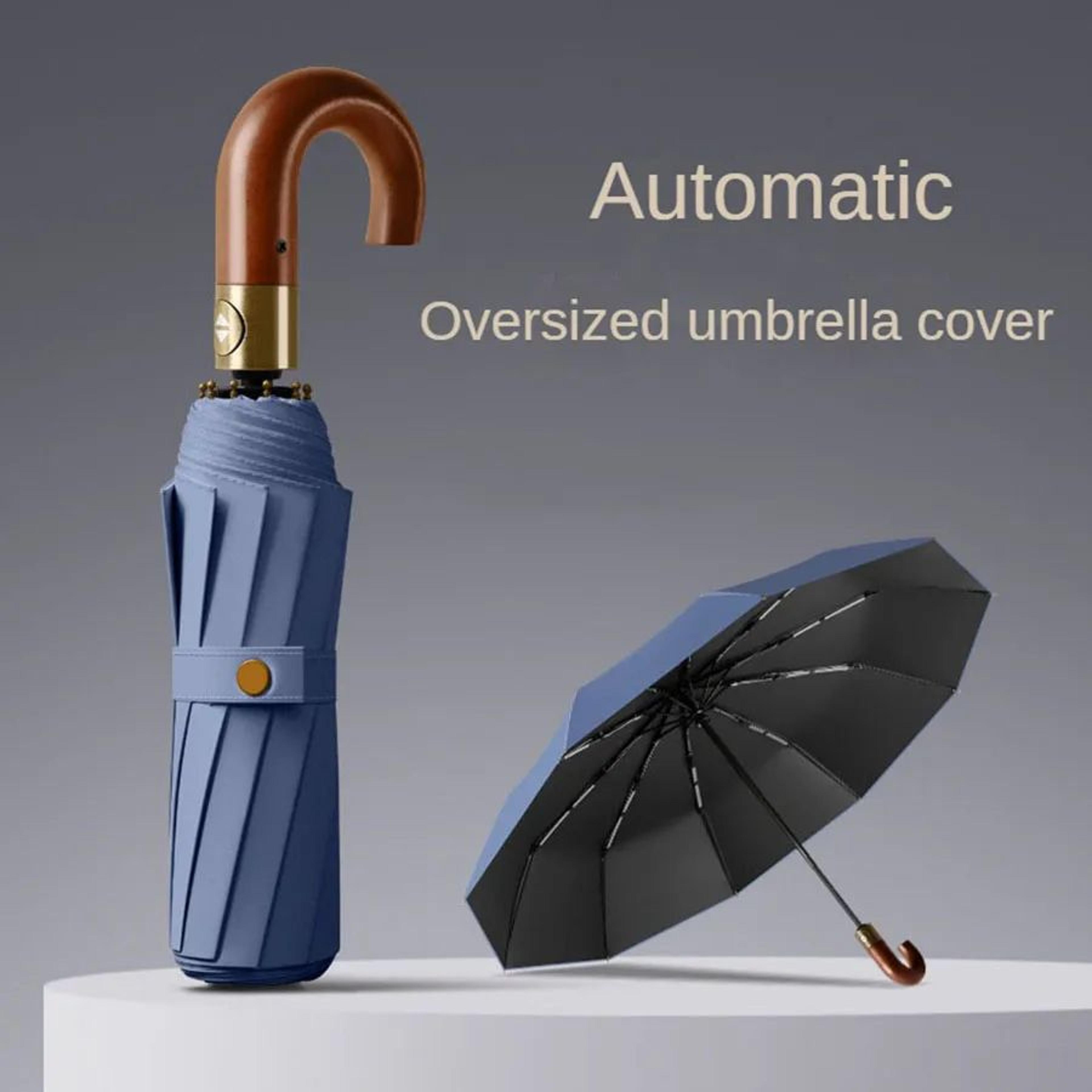 UPF50 UV Protection Windproof Compact Automatic Folding Umbrella  Stylish Sun  Rain Umbrella With C 4