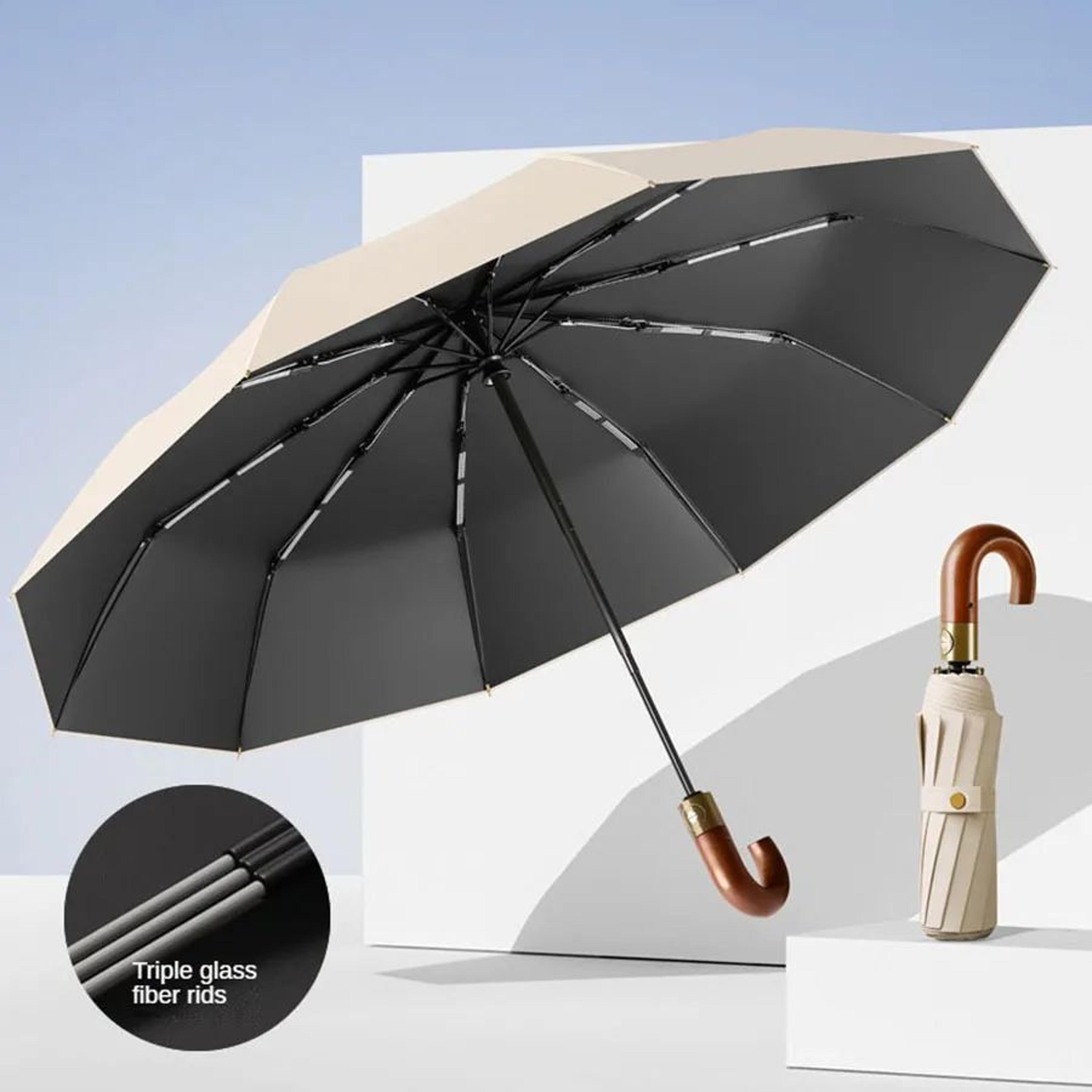 UPF50 UV Protection Windproof Compact Automatic Folding Umbrella  Stylish Sun  Rain Umbrella With C 6