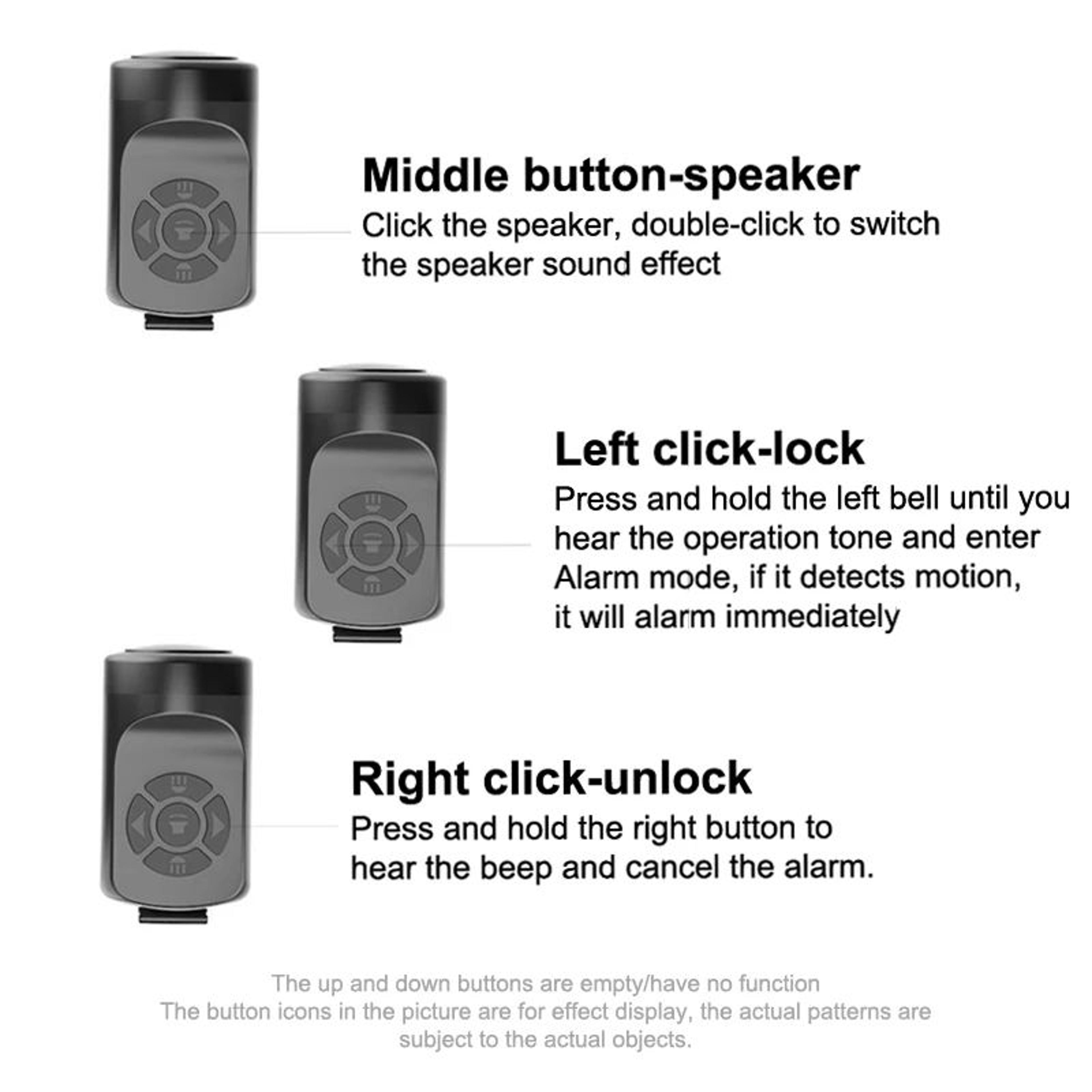 120dB Electronic Bike Horn Alarm Bell  Loud Police Siren Warning Sound For Bicycle Scooter  Kids Ha 4