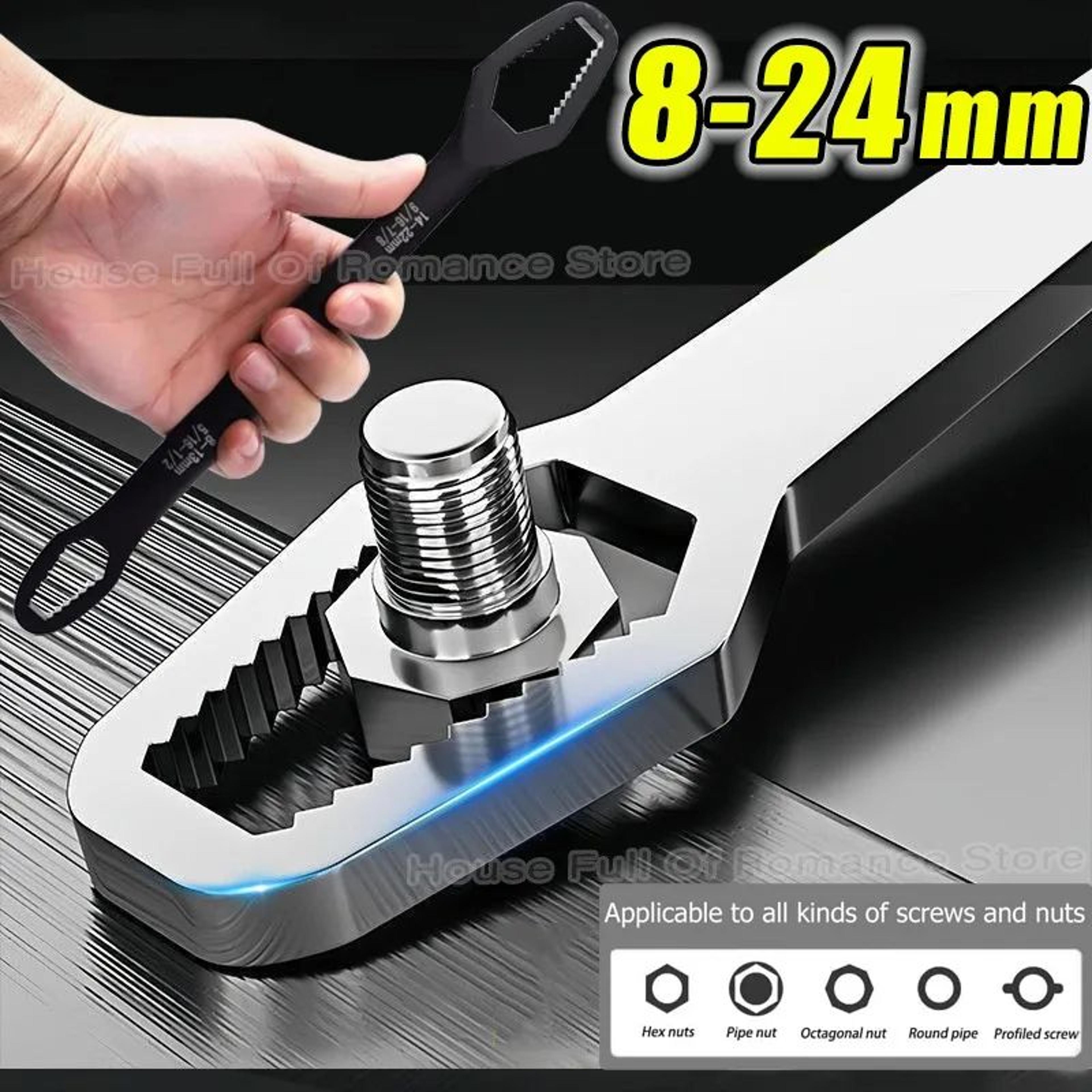 Universal SelfTightening Torx Wrench  Adjustable DoubleHead Spanner For Nuts Bolts  Factory Repair  0