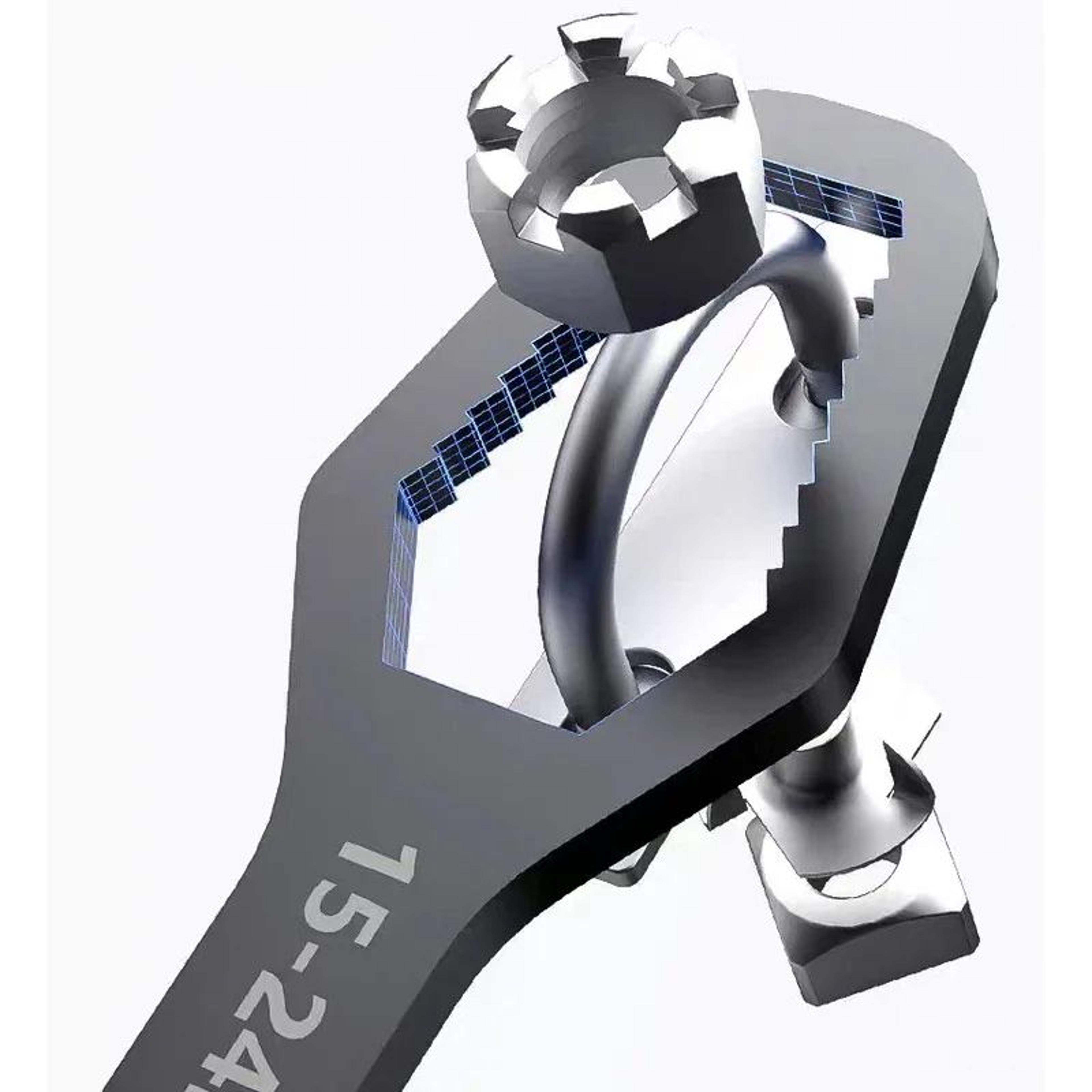 Universal SelfTightening Torx Wrench  Adjustable DoubleHead Spanner For Nuts Bolts  Factory Repair  3