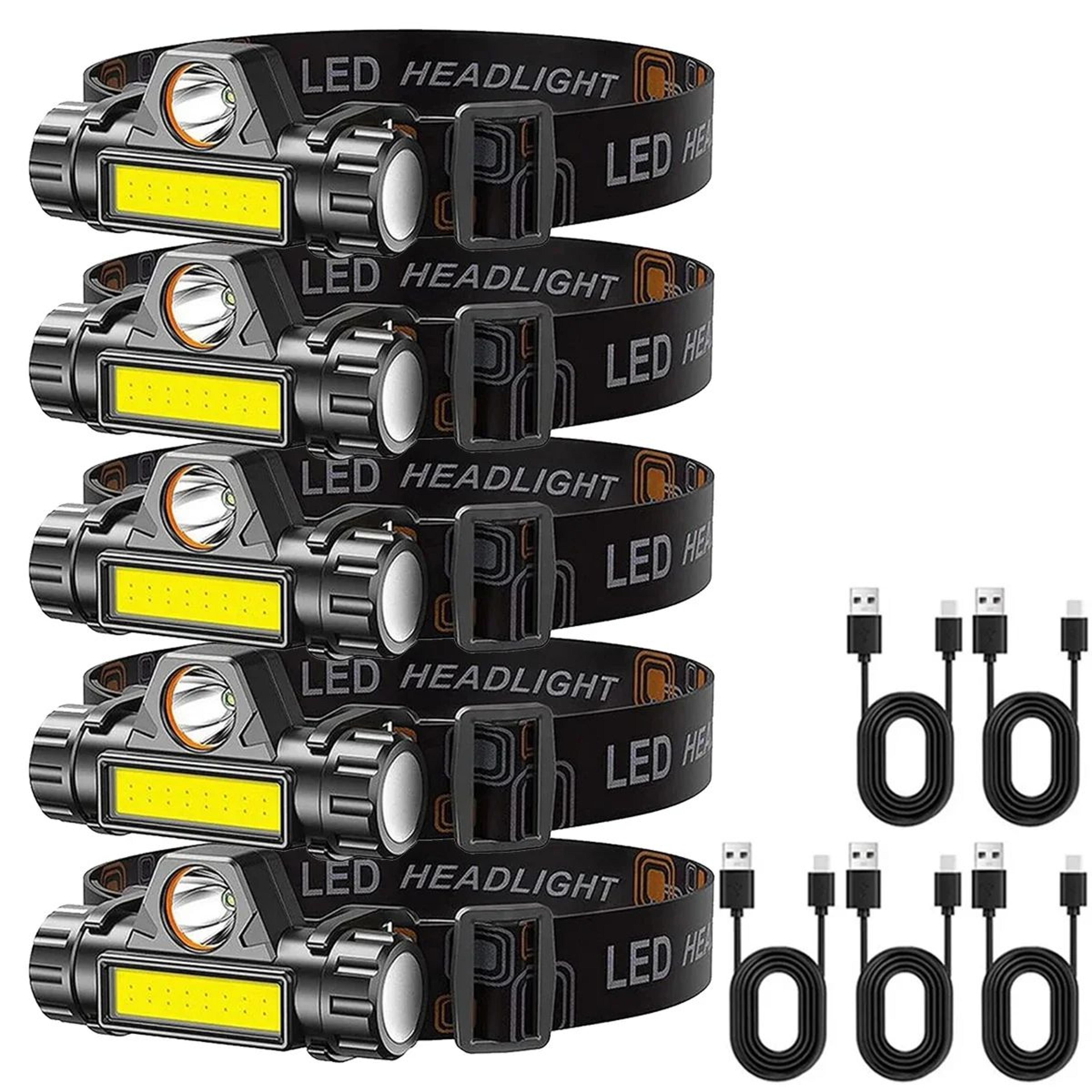 Rechargeable COB LED Headlamp With Strong Magnet Super Bright Waterproof Head Torch For Fishing Cam 9