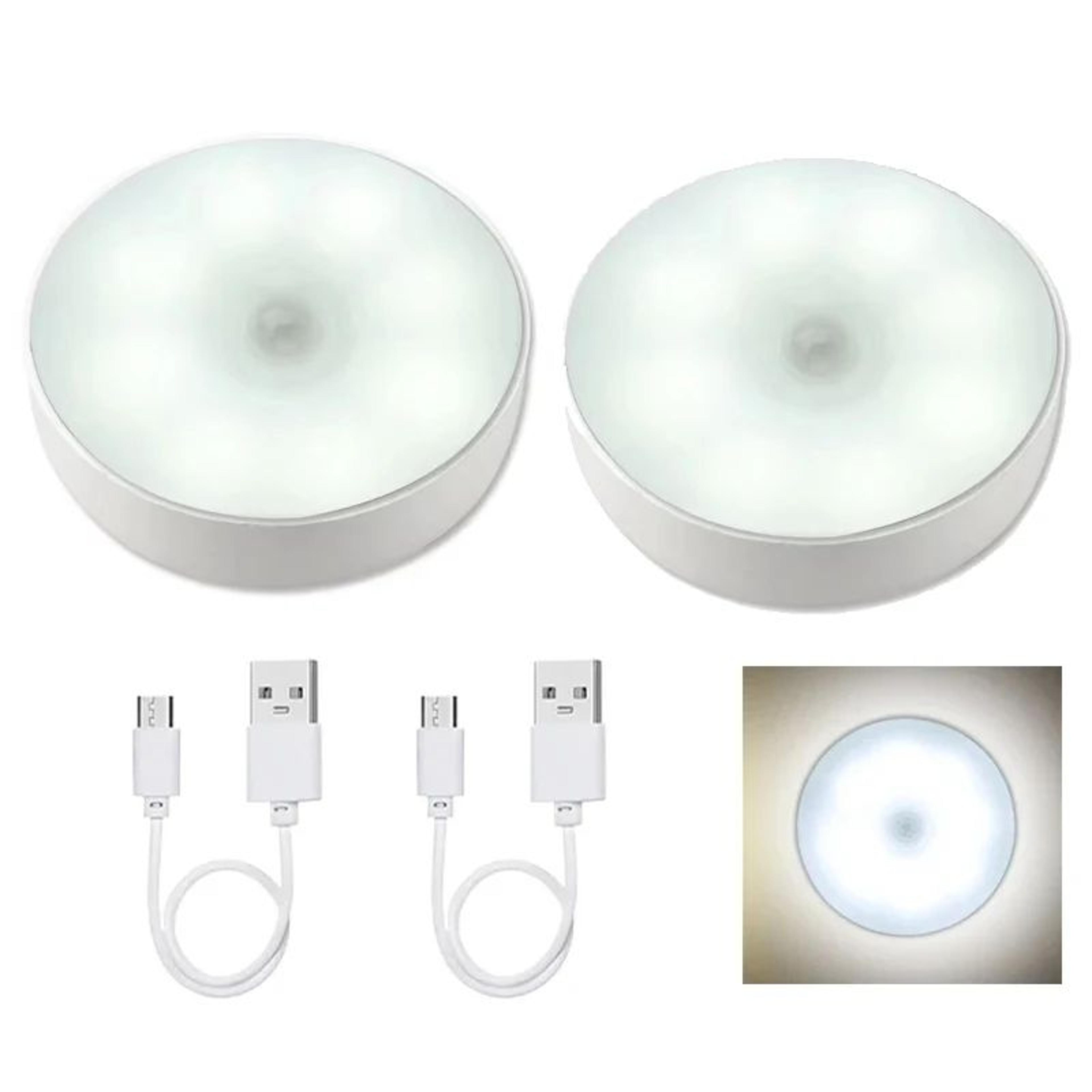 Motion Sensor LED Night Light USB Rechargeable  Wireless Closet  Cabinet Light For Kitchen Stairs W 18