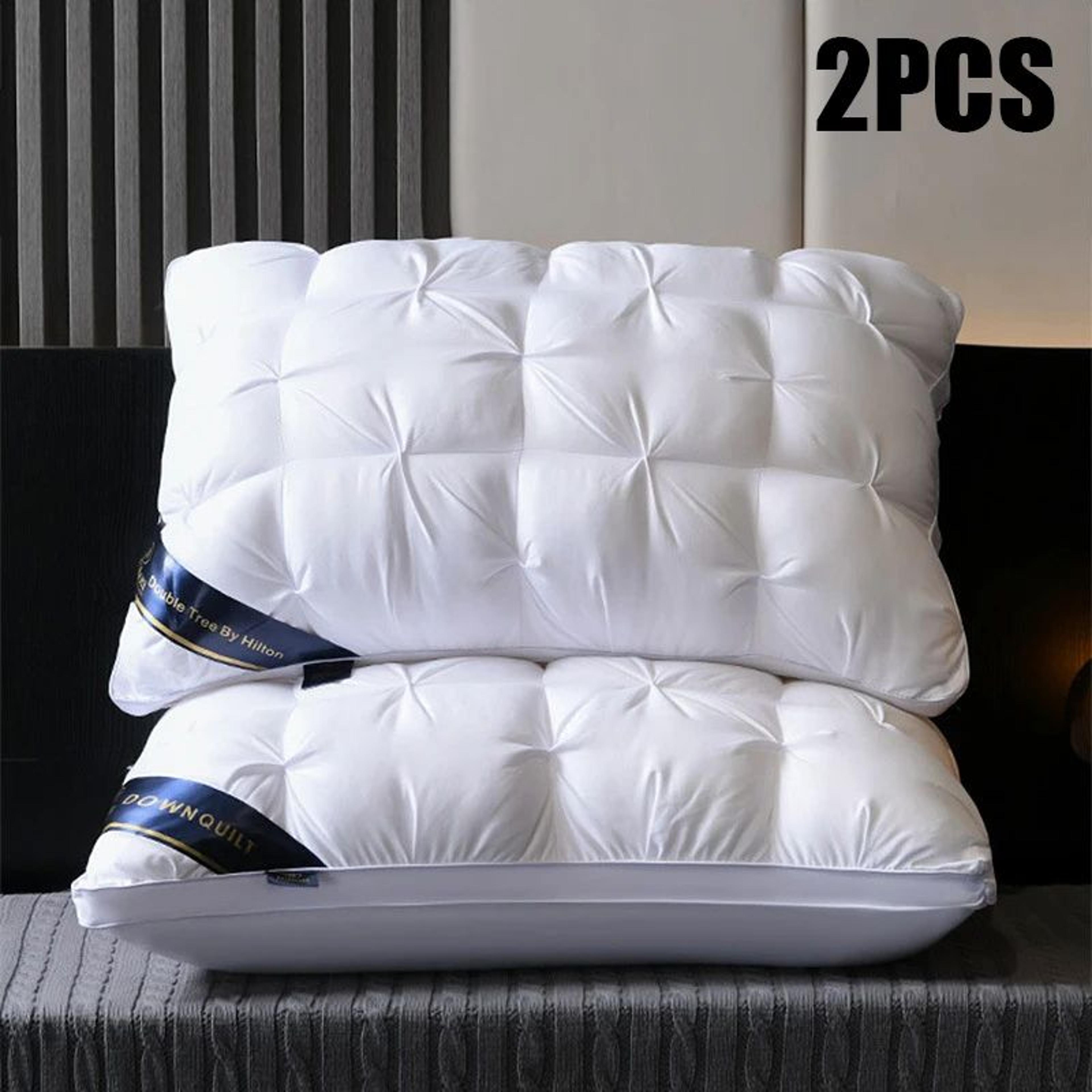 2Pack Luxury Hotel Pillows  Soft Support Bed Pillows For Back Side  Stomach Sleepers Fluffy Comfort 7