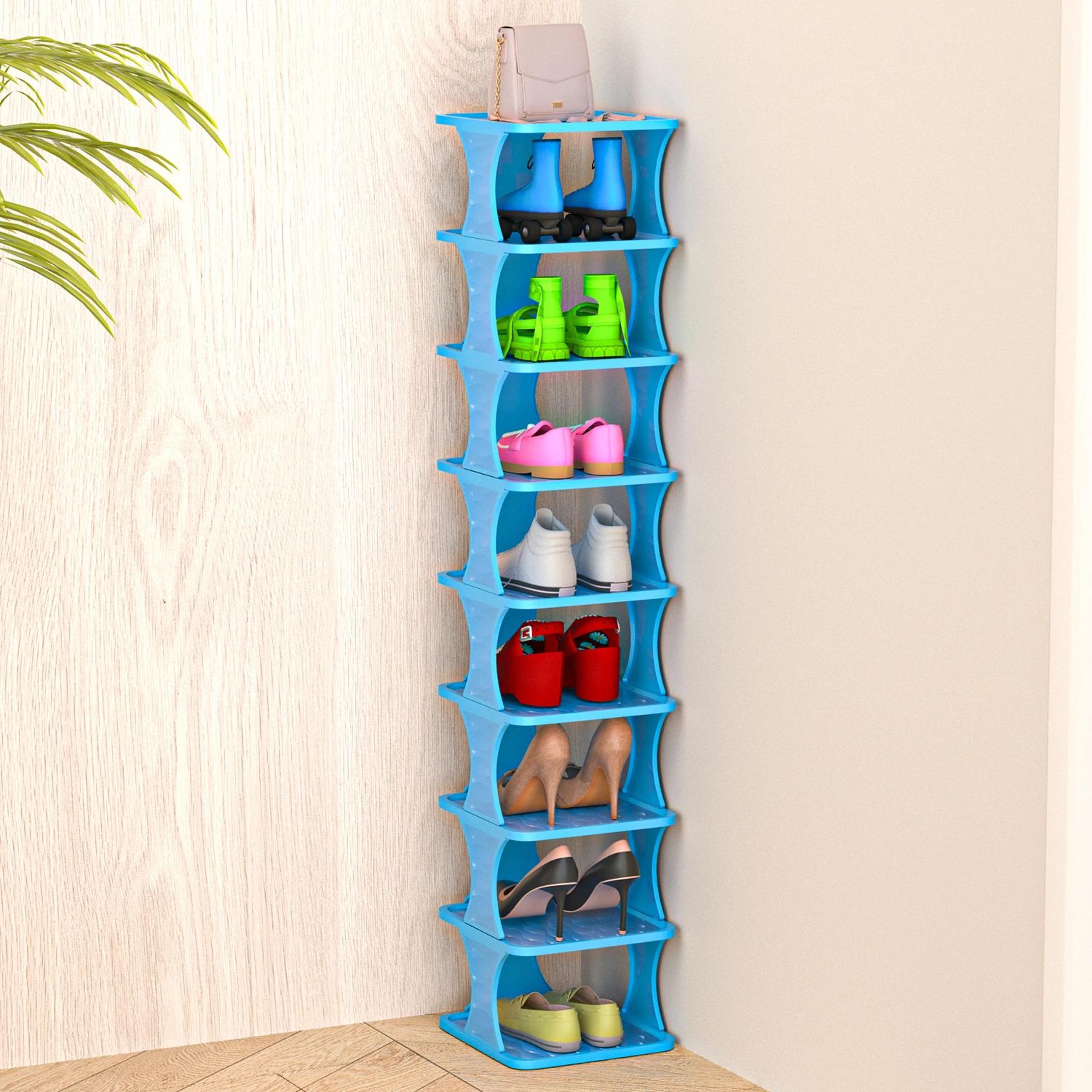 Vertical MultiTier Shoe Rack Organizer  Minimalist SpaceSaving Shoe Storage Shelf For Bedroom Close 7