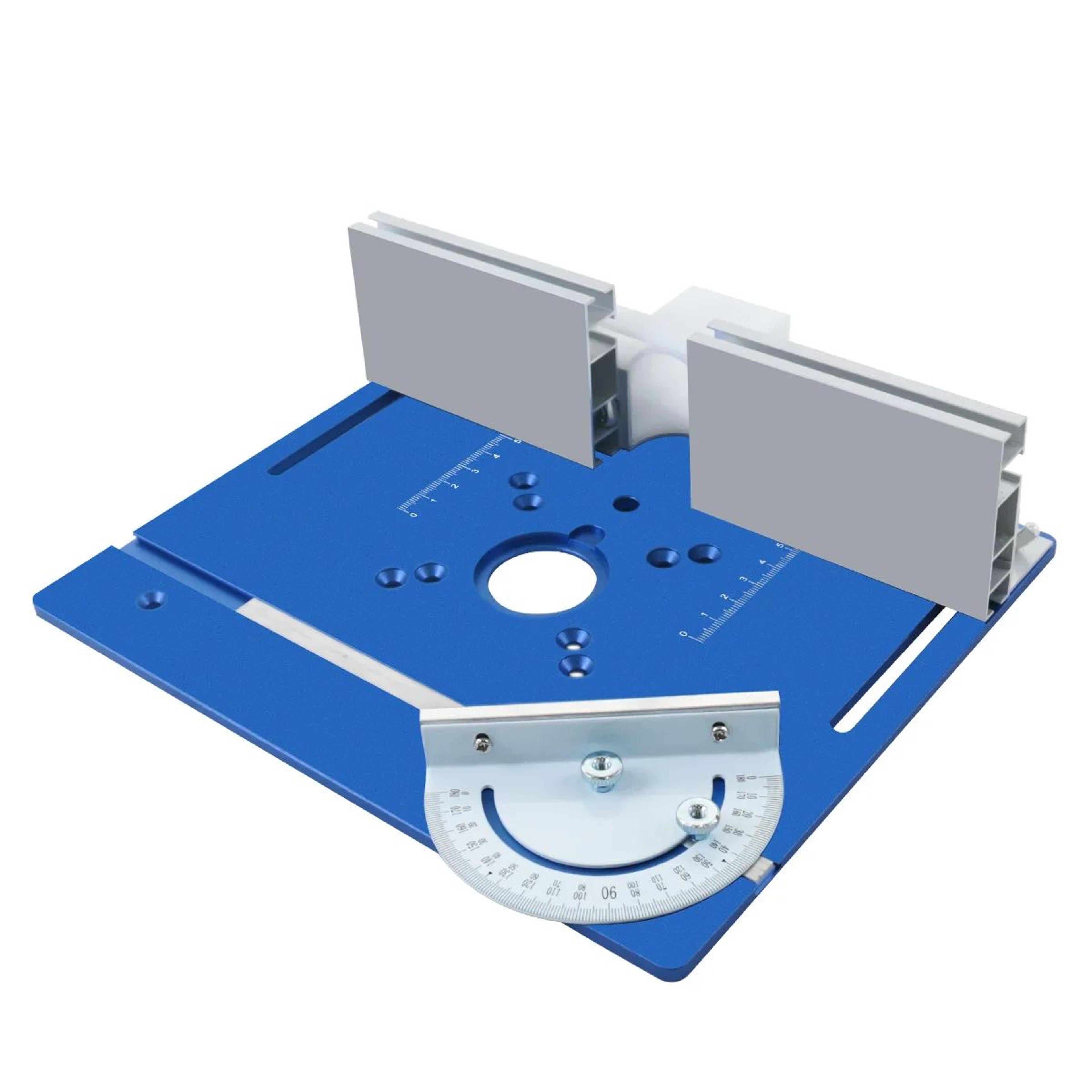 Aluminum Router Lift Insert Plate Kit With Miter Gauge Guide  Router Table Mounting Bracket For 65m 5