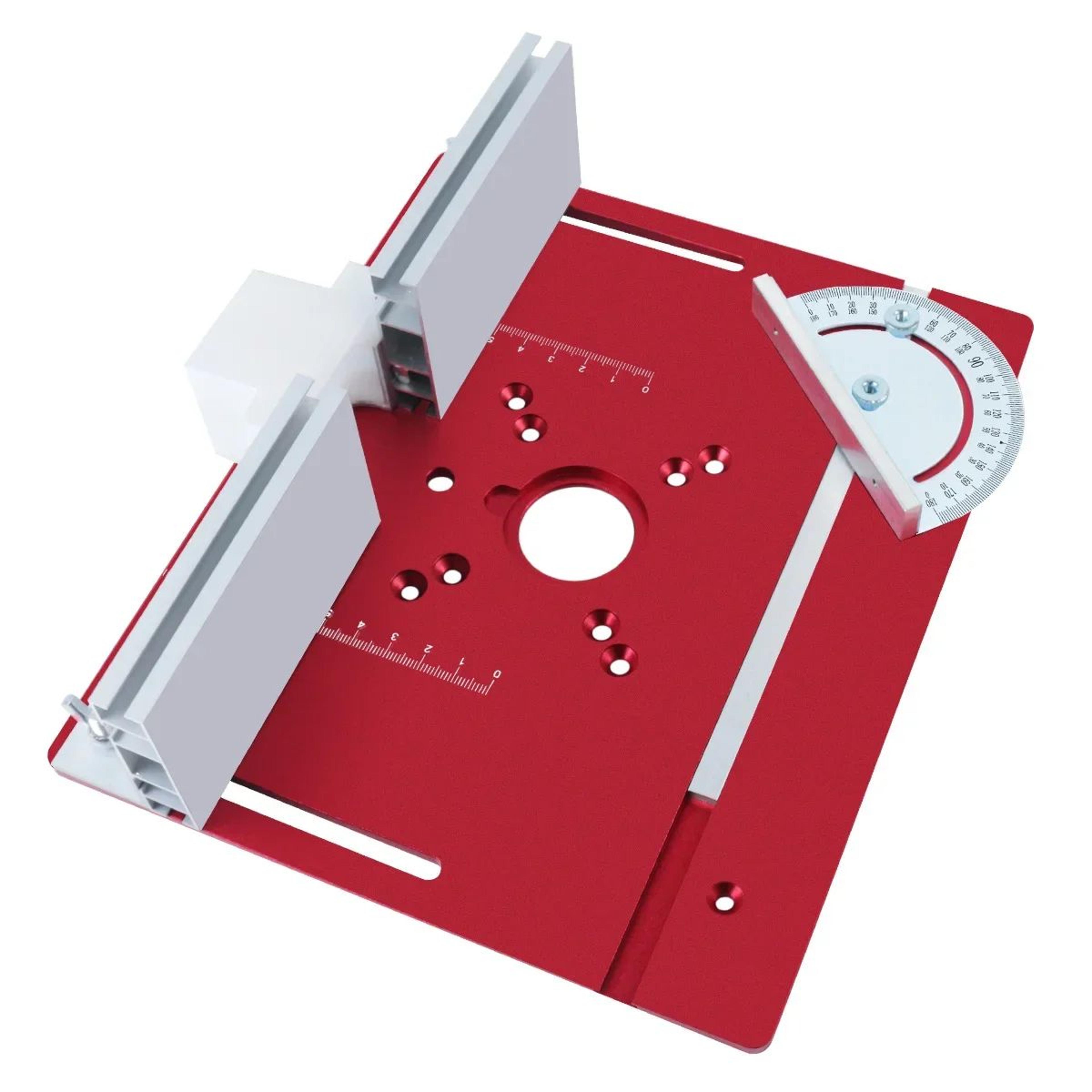 Aluminum Router Lift Insert Plate Kit With Miter Gauge Guide  Router Table Mounting Bracket For 65m 9