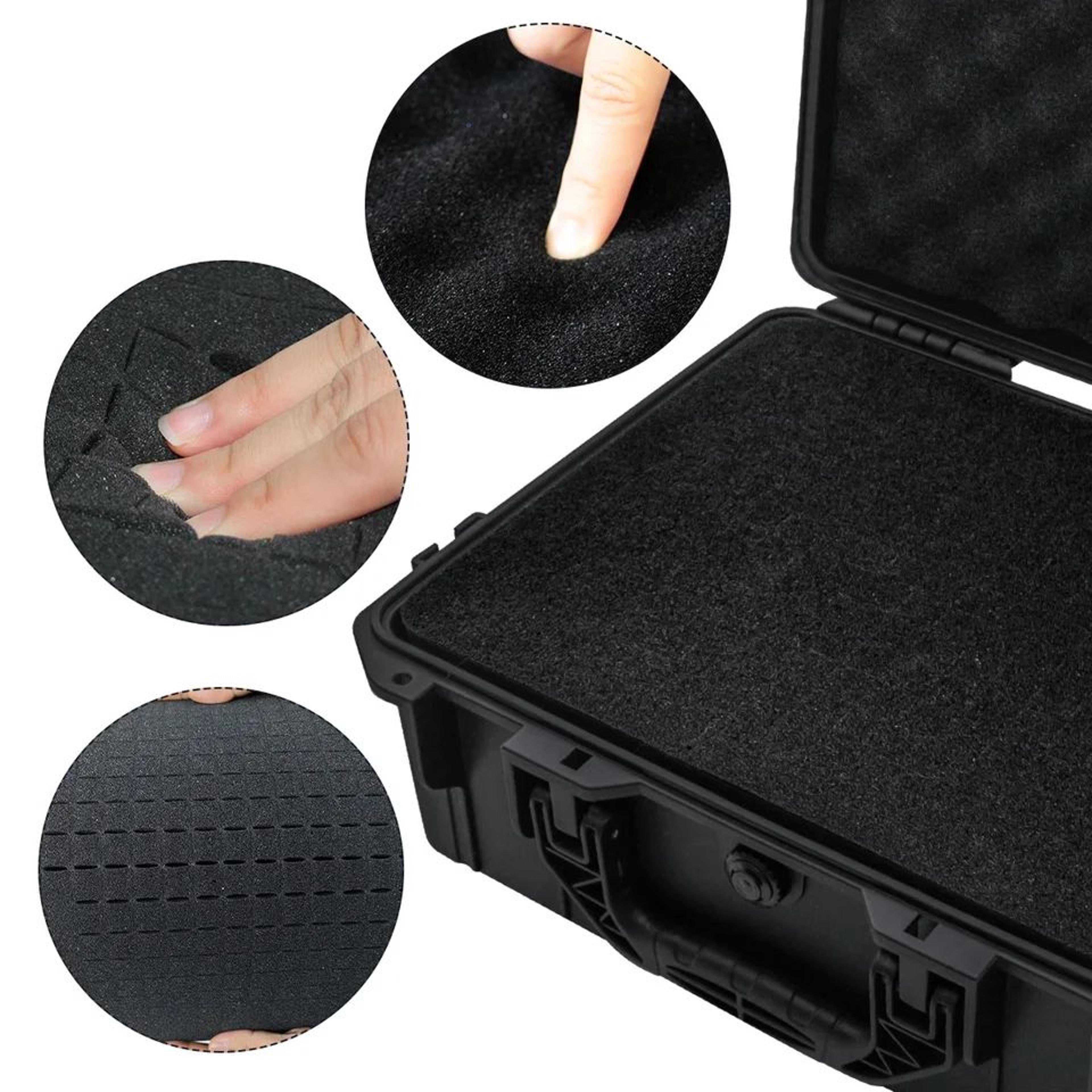 Universal Waterproof Shockproof Hard Tool Case With PreCut Foam Insert  Portable Plastic Carry Stor 4