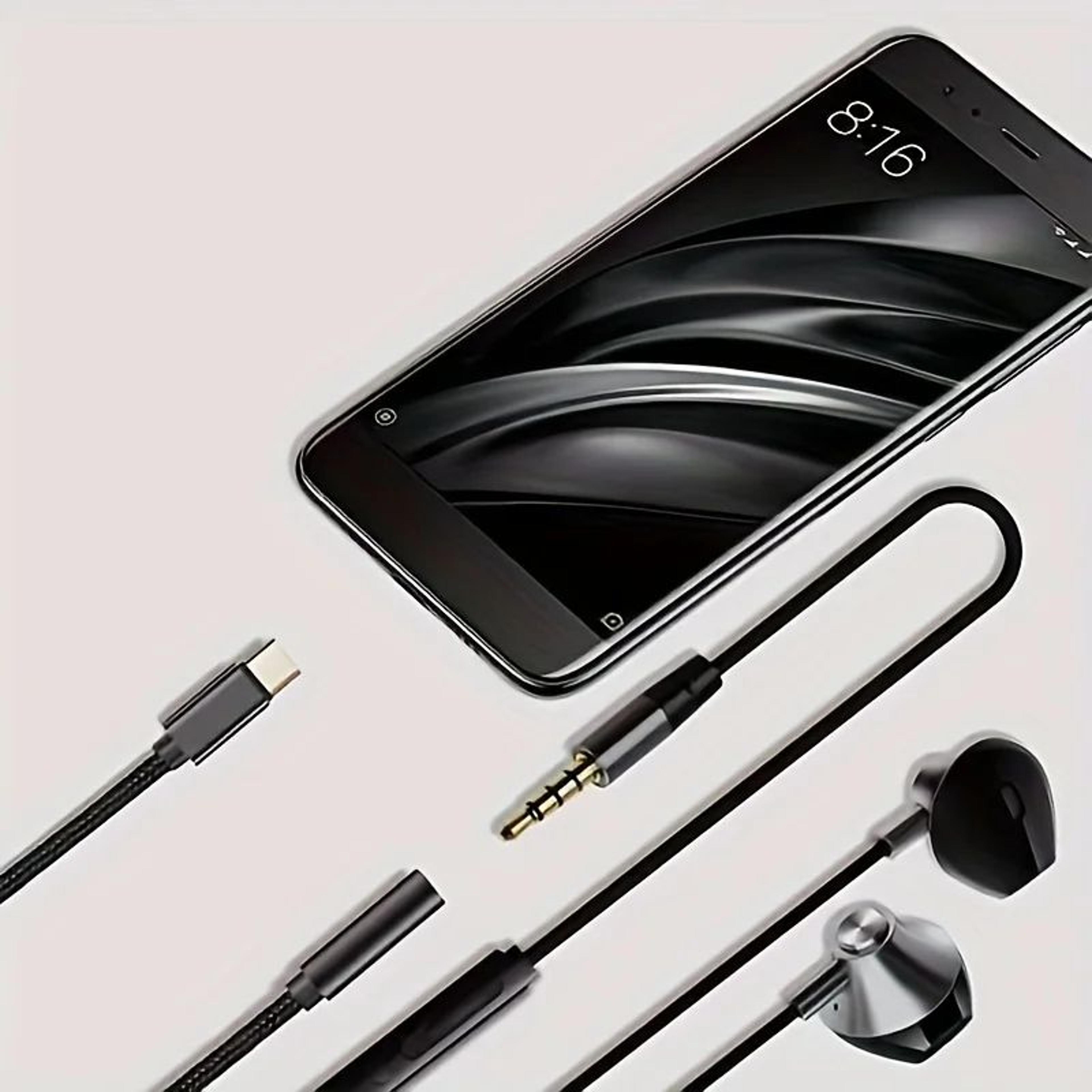 USBC To 35mm Headphone Adapter Cable  Type C Audio Jack Converter For Huawei P30 Xiaomi Samsung  On 1