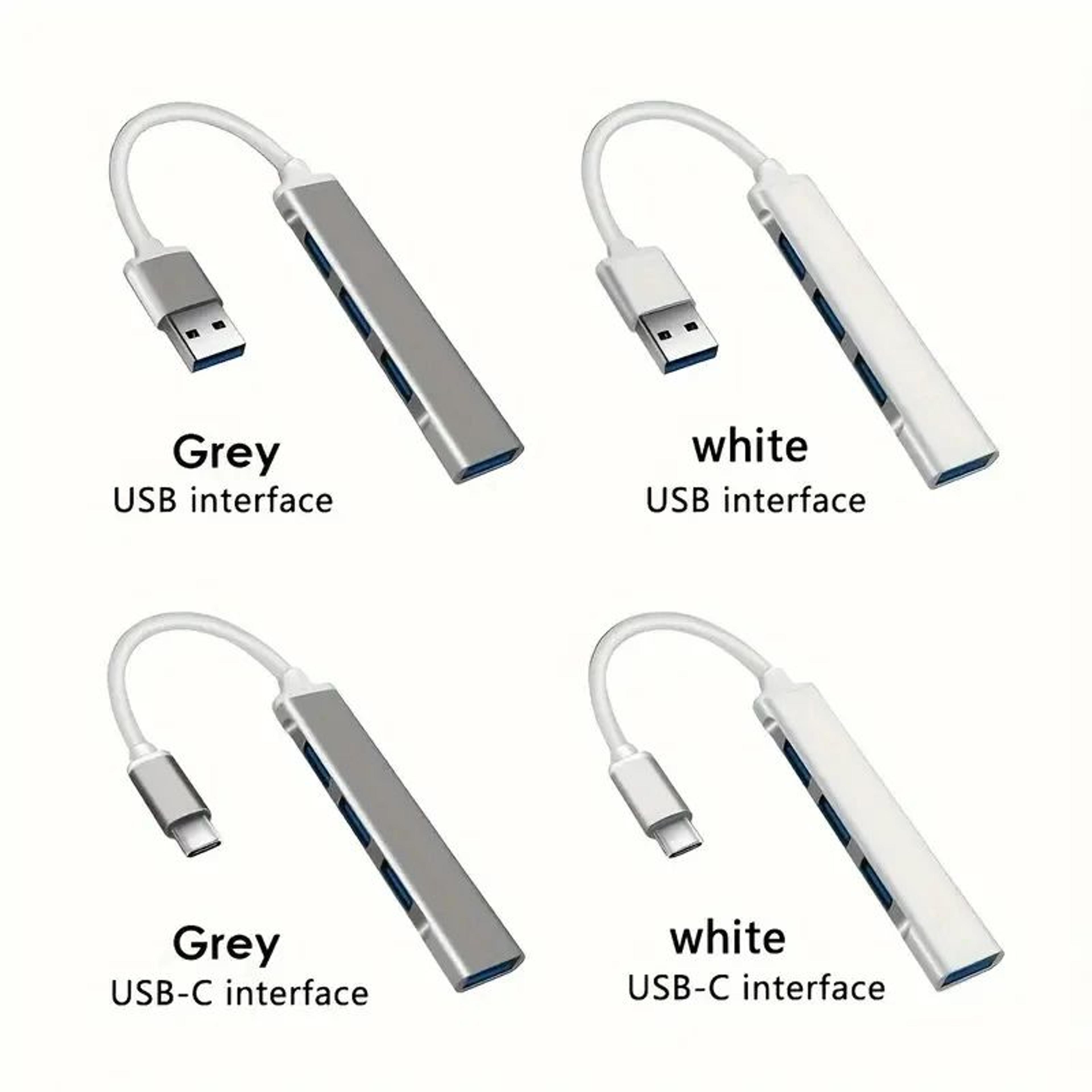 USB 30 4Port Hub OTG Dock  HighSpeed Splitter Extender Adapter For MacBook AirPro Phone PC  Laptop  1