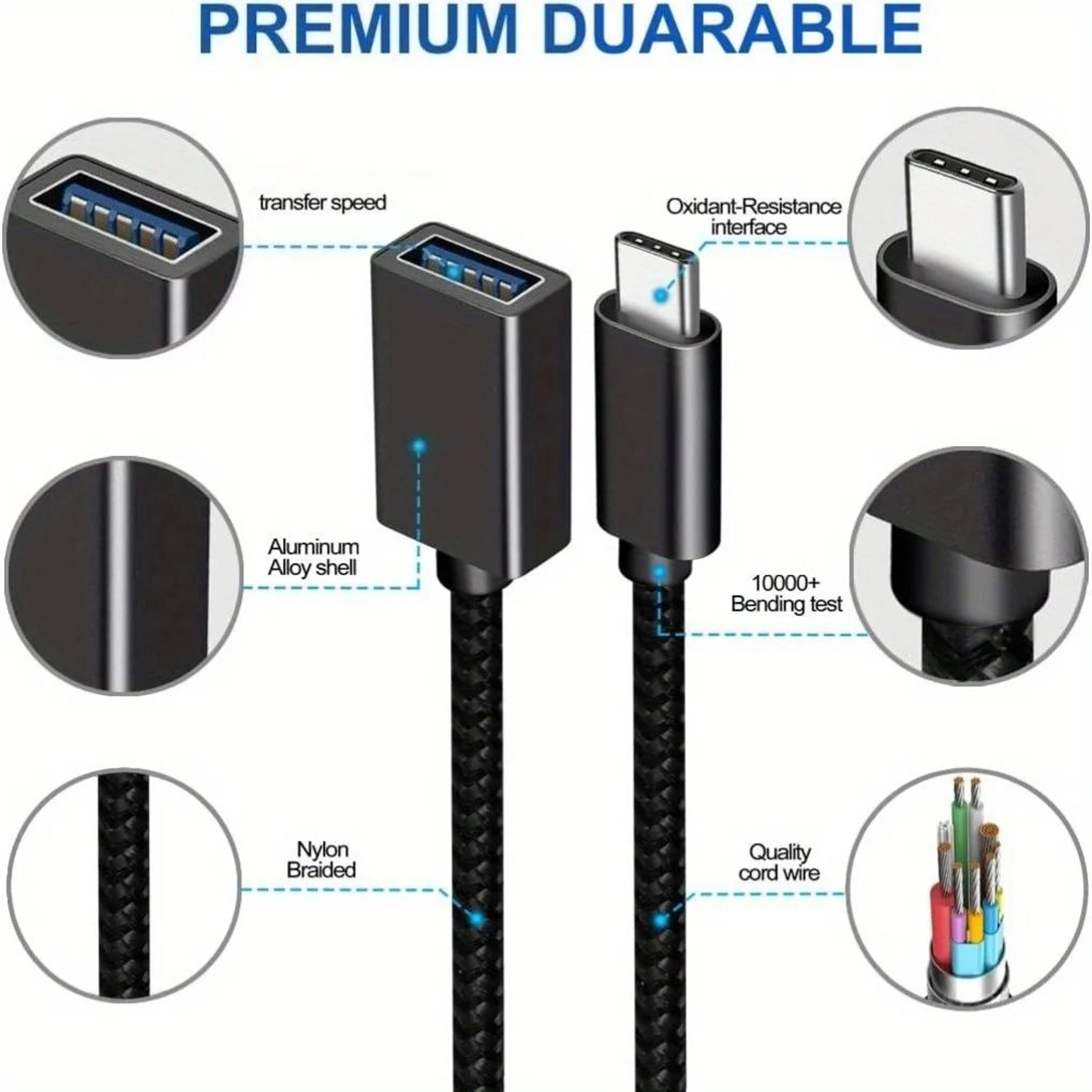 USB To USBC OTG Adapter Cable  Type C Converter Connector For Xiaomi Samsung S20 Huawei  MacBook Pr 3