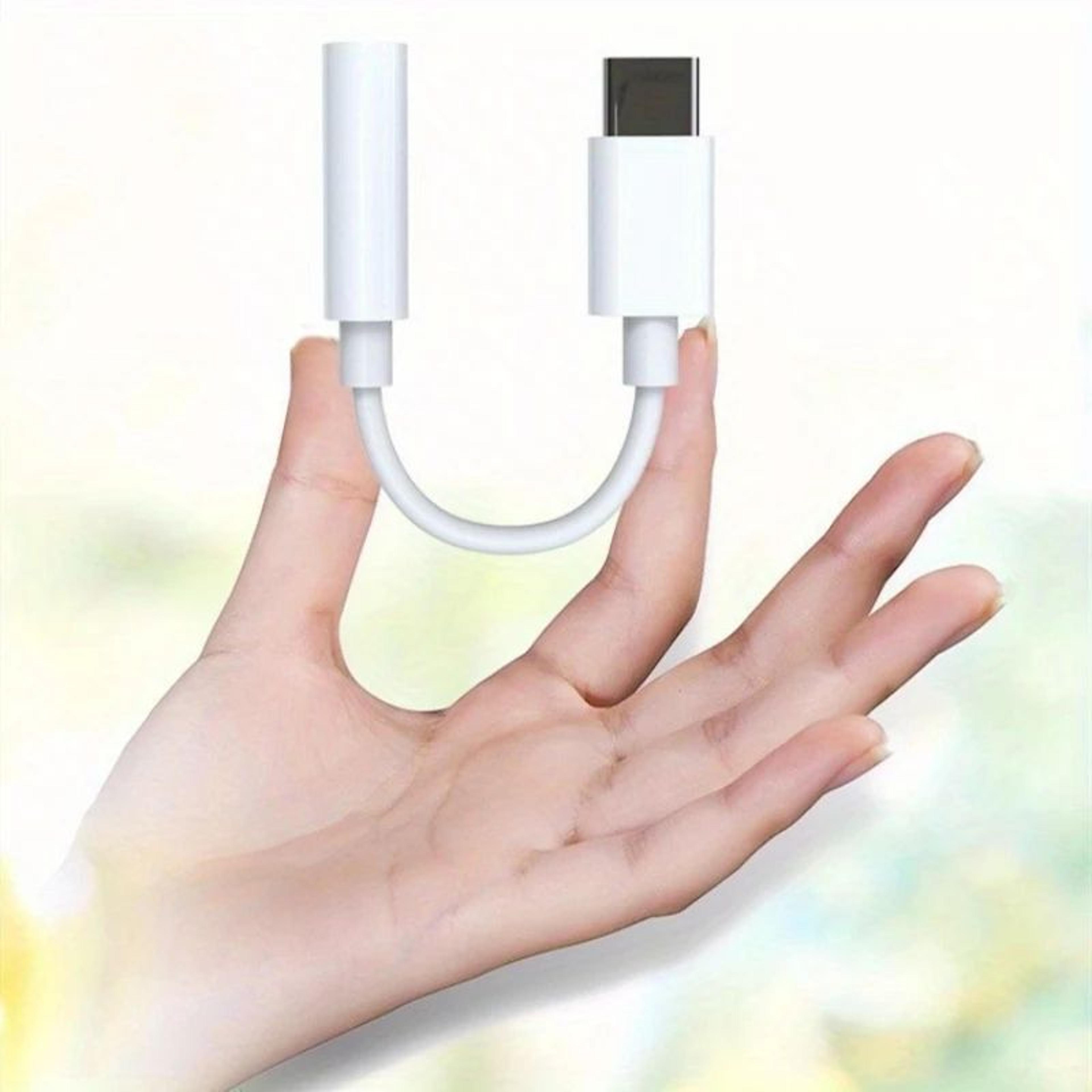 USBC To 35mm Audio Adapter  Type C AUX Dongle Cable With 35mm Female Headphone Jack For Wired Earph 3