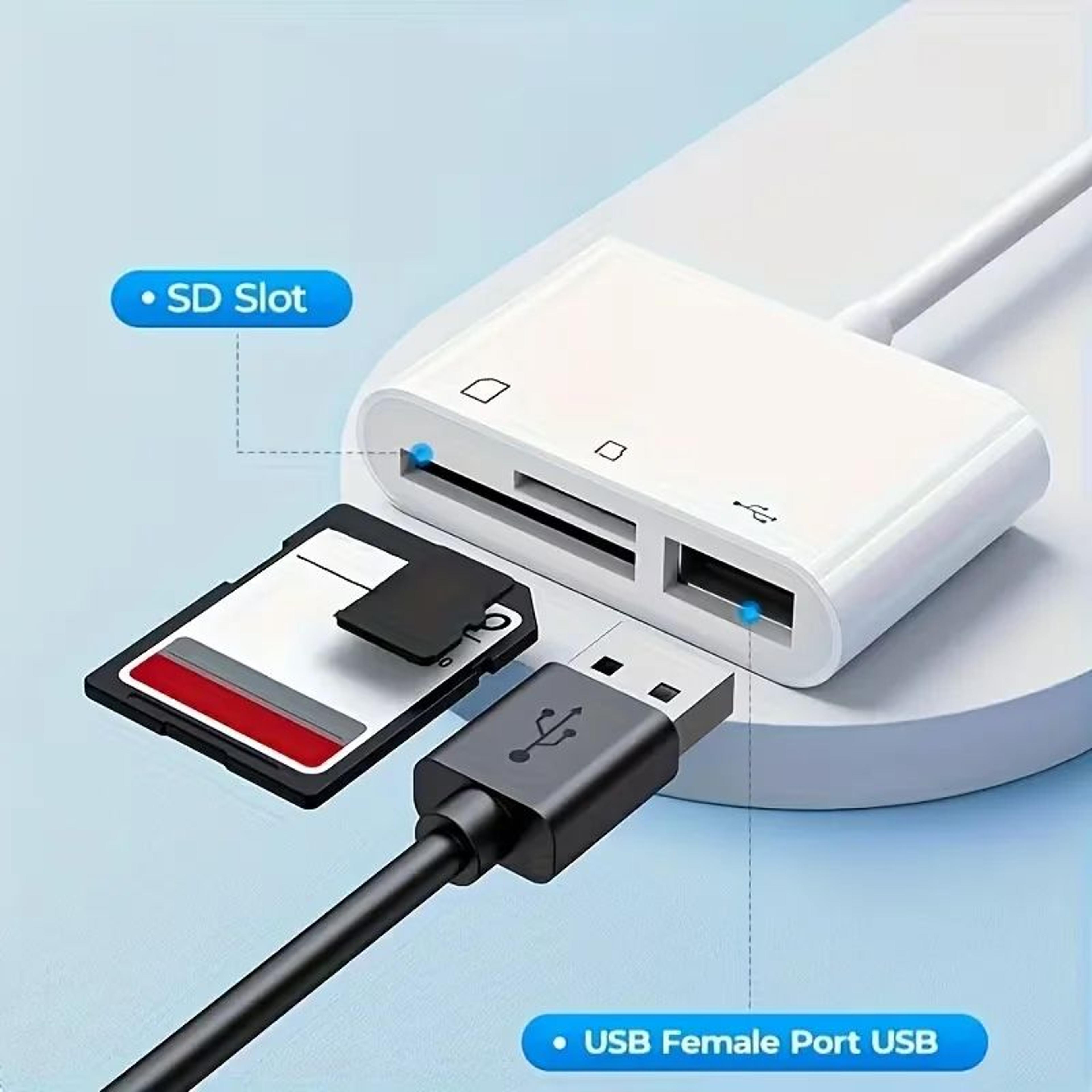 USBC SD Card Reader Adapter  USBA  Micro SD Memory Card Converter For IPhone 151617 IPad MacBook Pr 2