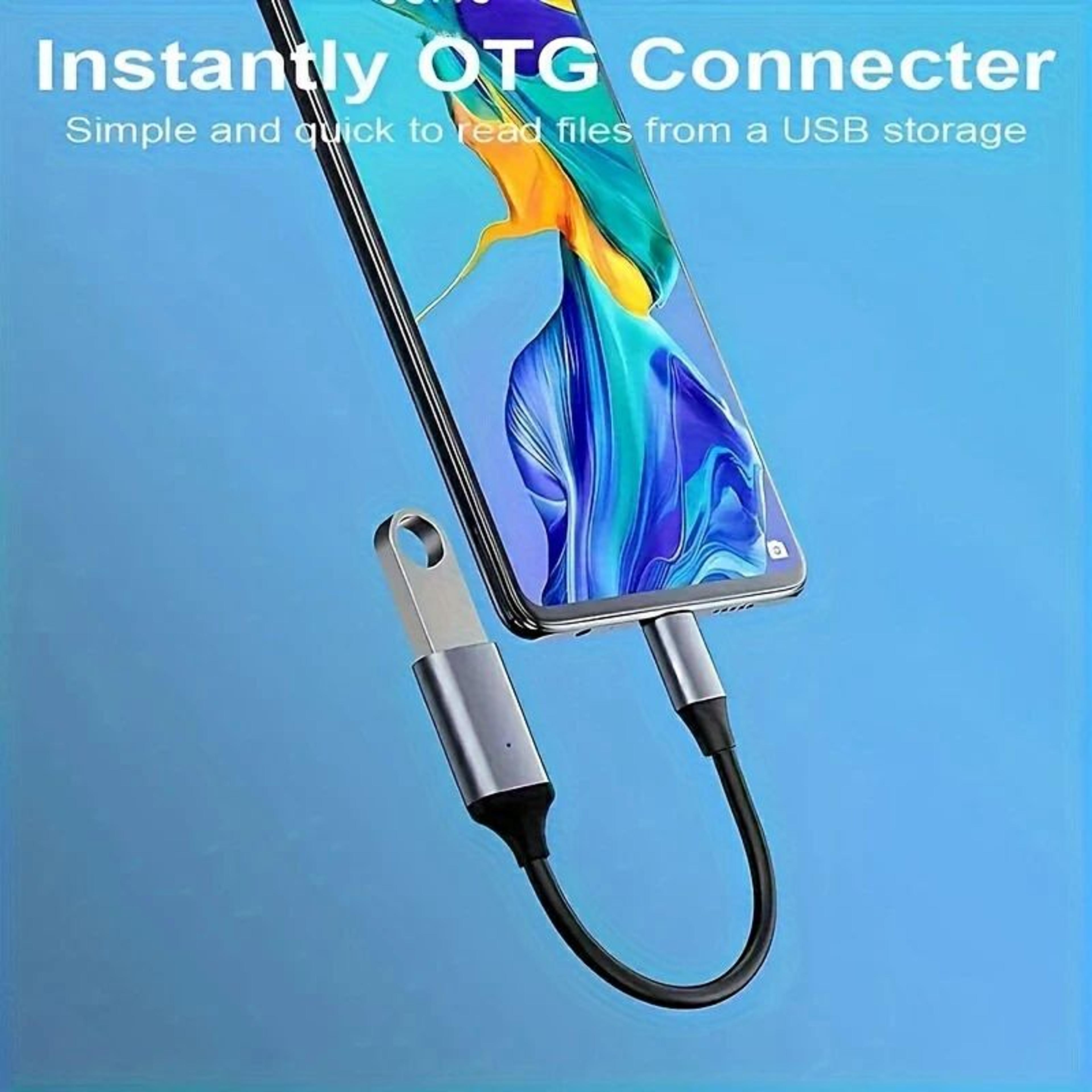 USBC OTG To USBA Adapter Cable  TypeC Male To USB 3020 Female Converter For MacBook Pro  Samsung 1