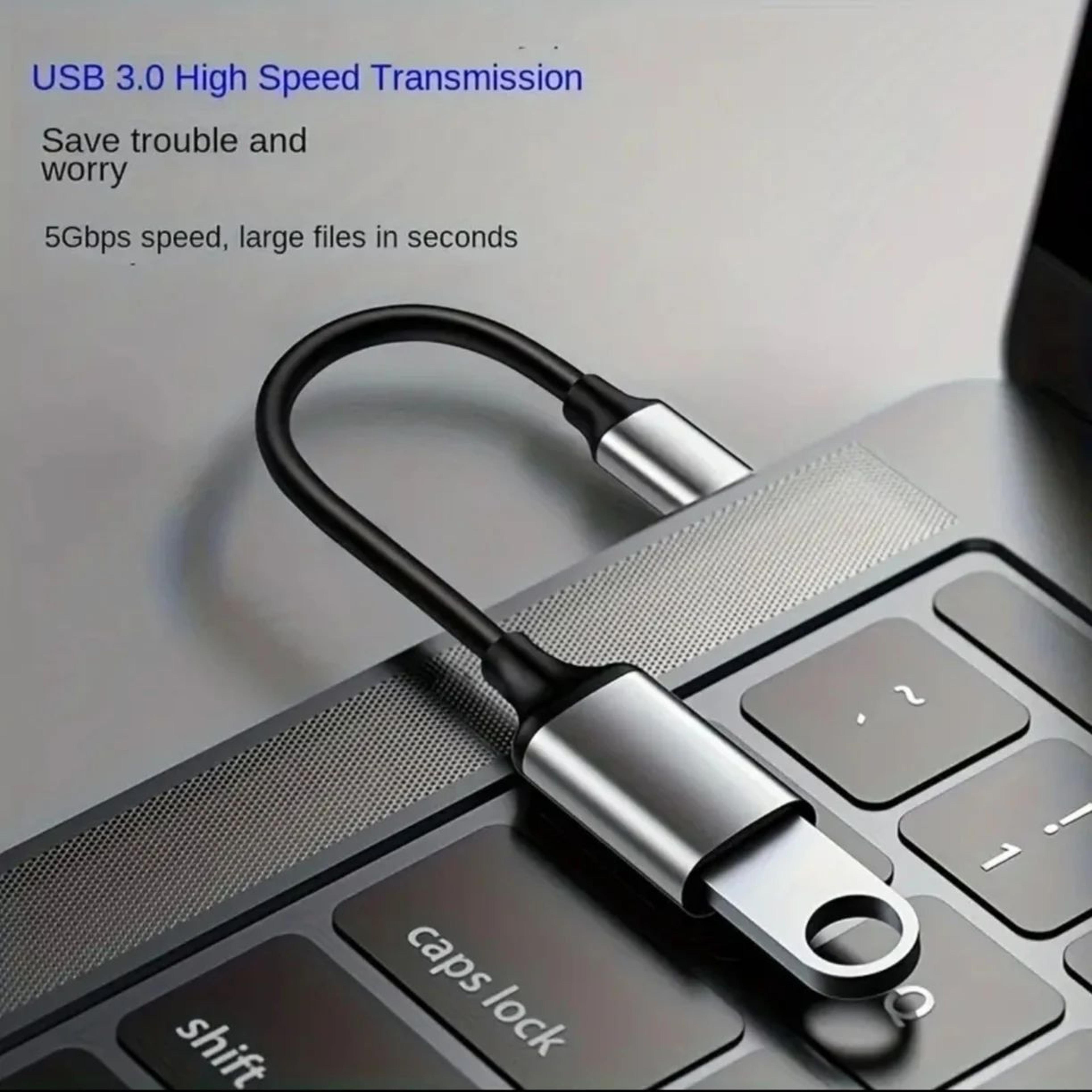 USBC To USBA OTG Adapter Cable  TypeC Male To USB 3020 Female Converter For MacBook Pro  Samsung De 5