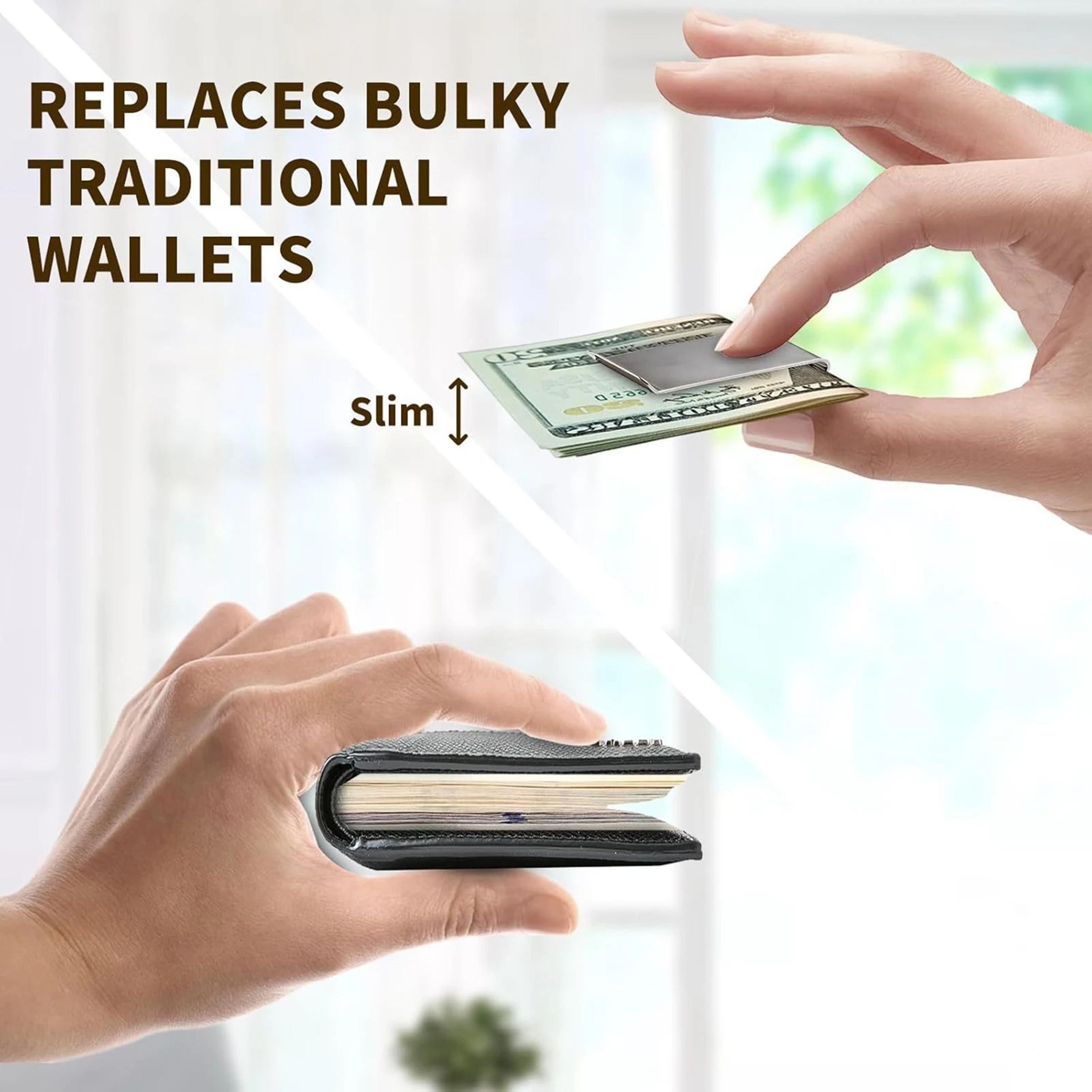12 Pcs Stainless Steel Money Clips  UltraThin Slim Wallet Clip For Cash  Credit Cards Smooth Edge P 1
