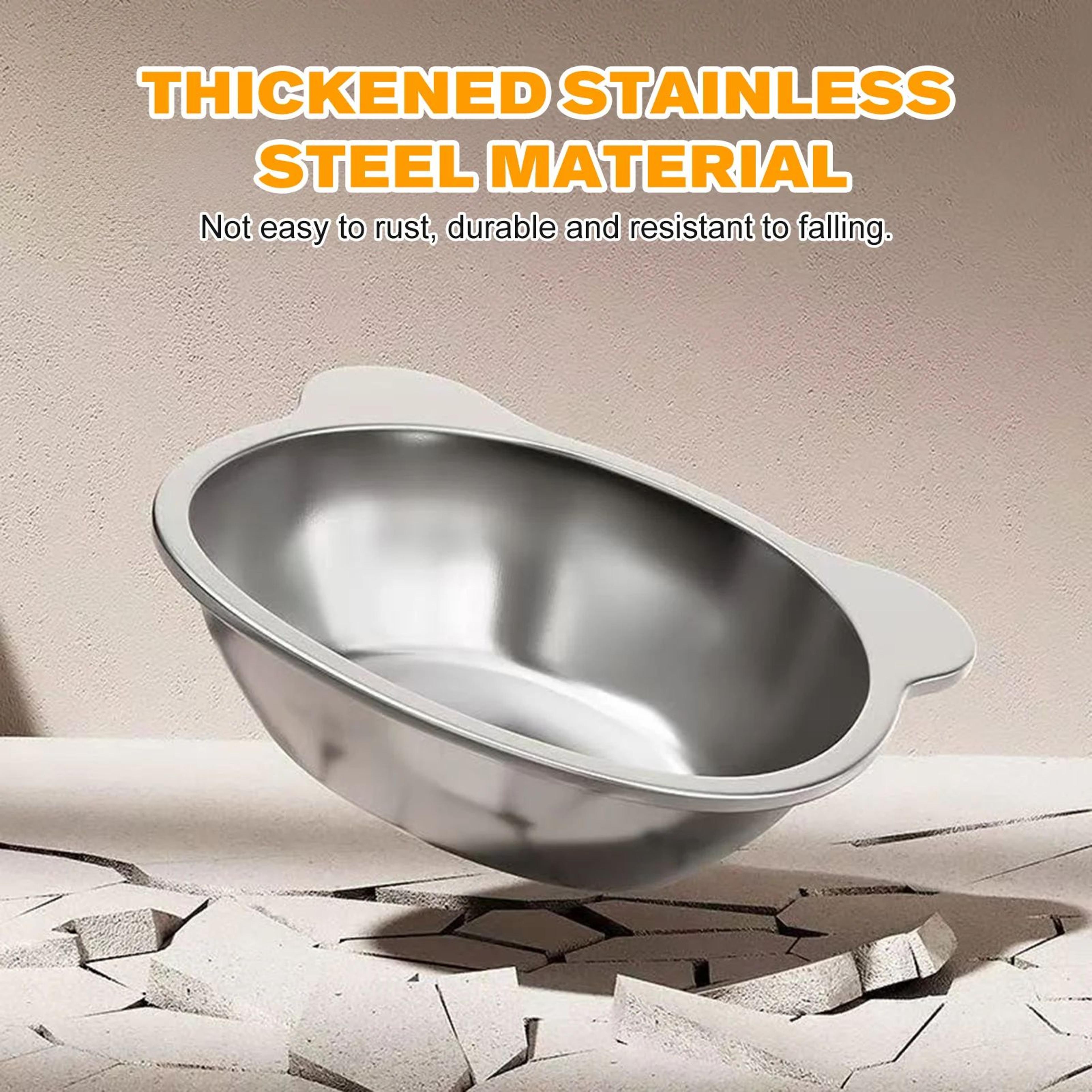 Raised Stainless Steel Cat Bowl With Stand  AntiSpill Food  Water Dish For Cats  Small Dogs NeckFri 2