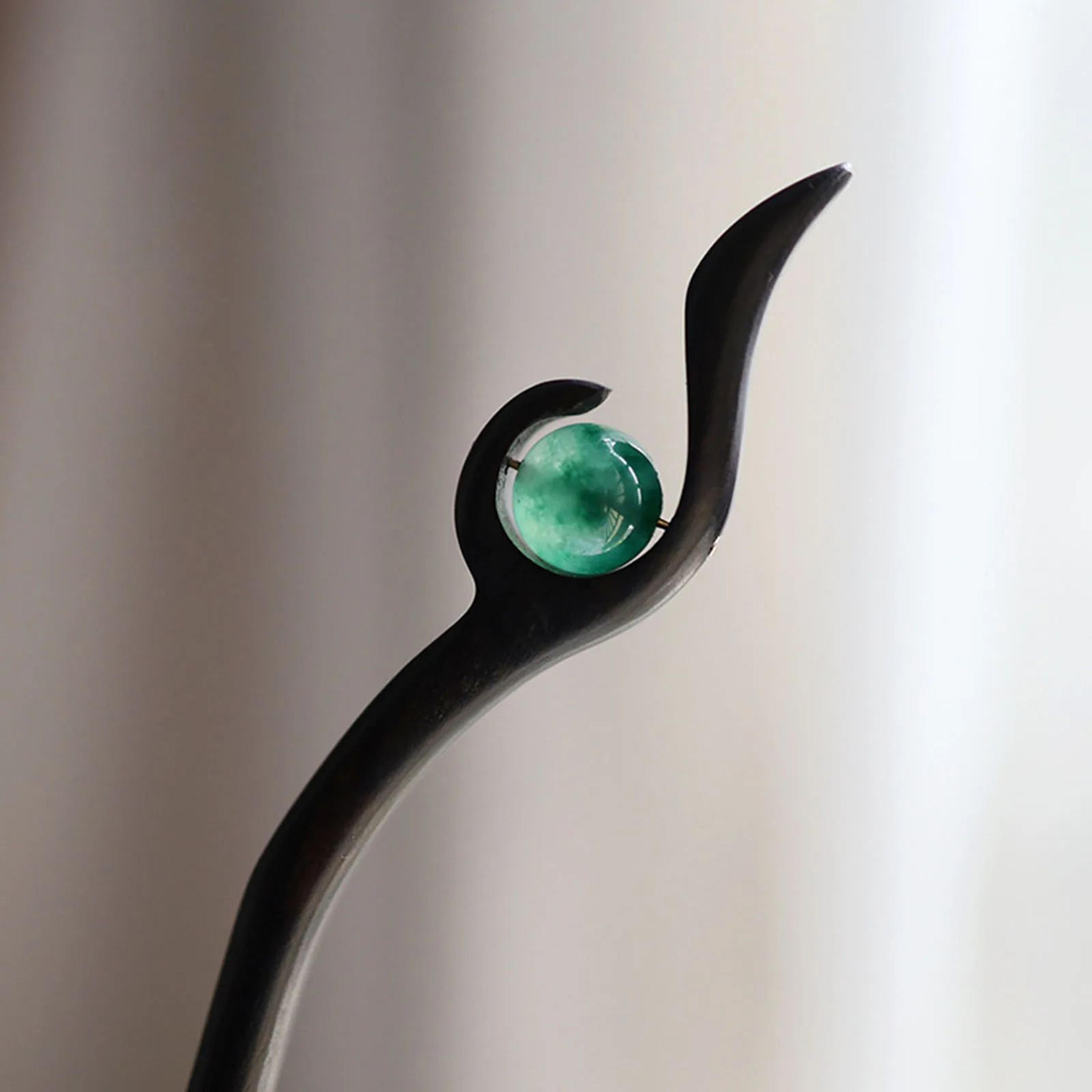 Vintage Wooden Hair Stick Chinese Style Hairpin For Women  Girls  Elegant DIY Bun  Updo Hairstick 3