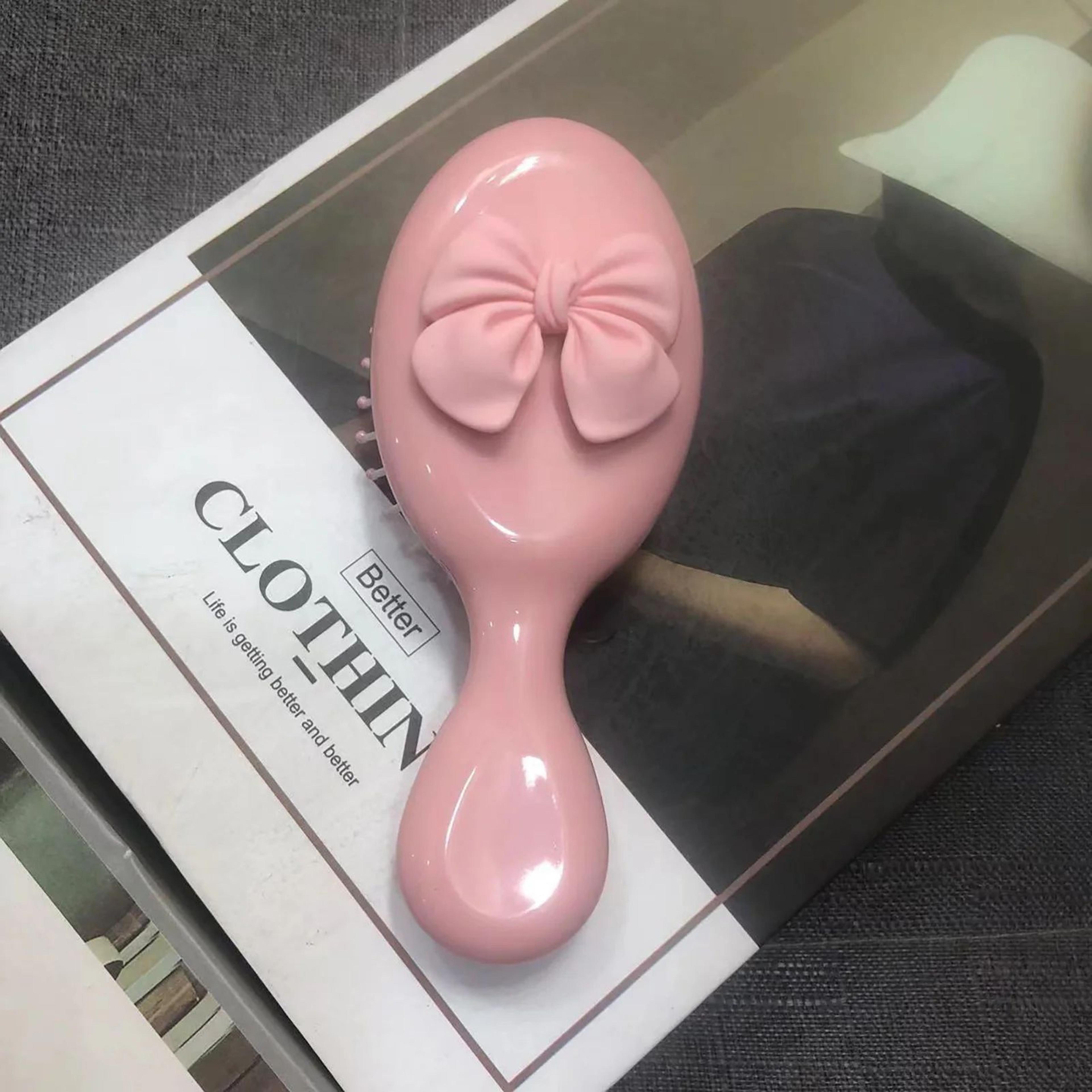 Cute Bow Air Cushion Hair Brush AntiStatic Detangling Comb  FoldingNonFolding Scalp Massage Hairbru 10
