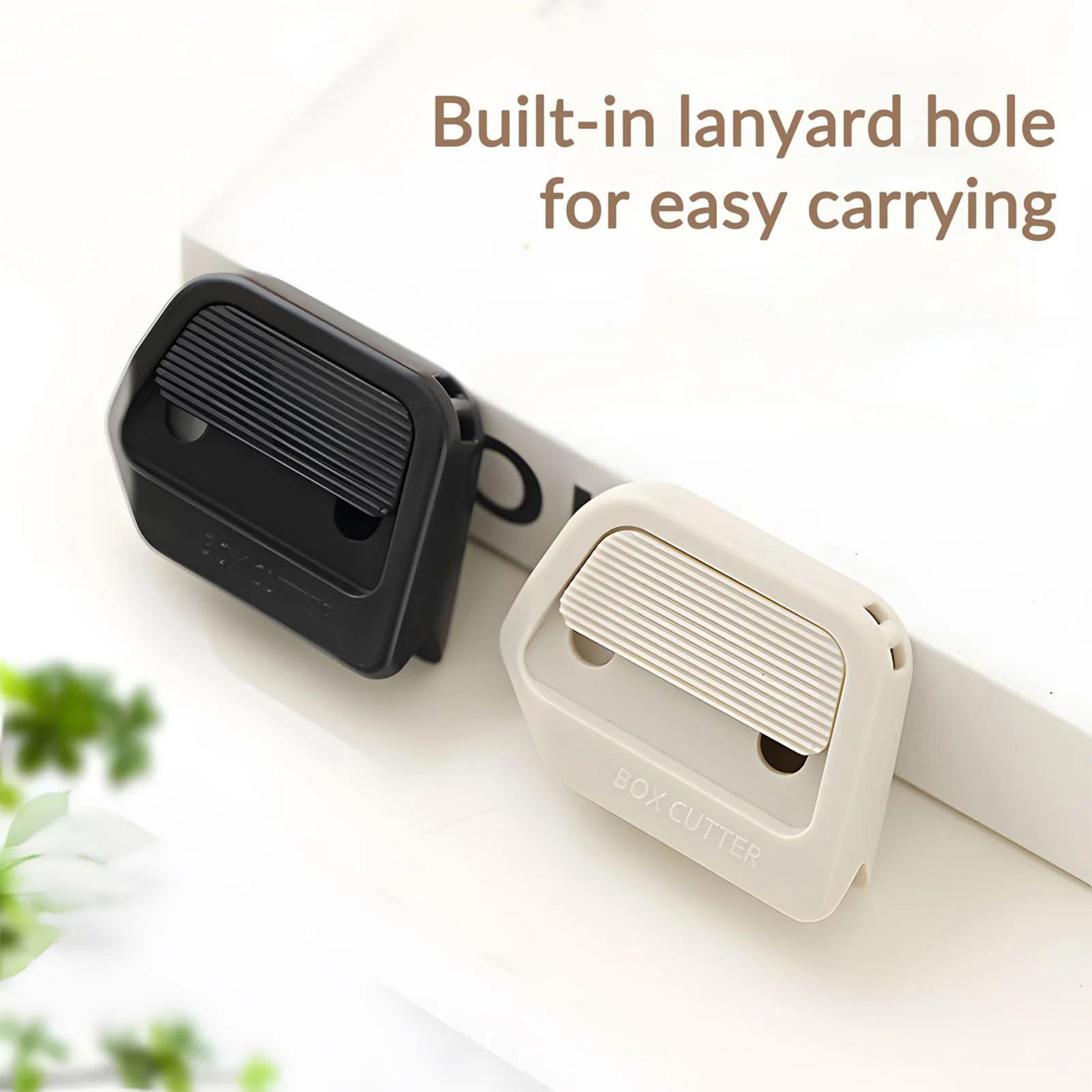 Mini Ceramic Safety Paper Cutter With AutoRebound Blade  Magnetic Adsorption Box Opener For Tape Ca 2