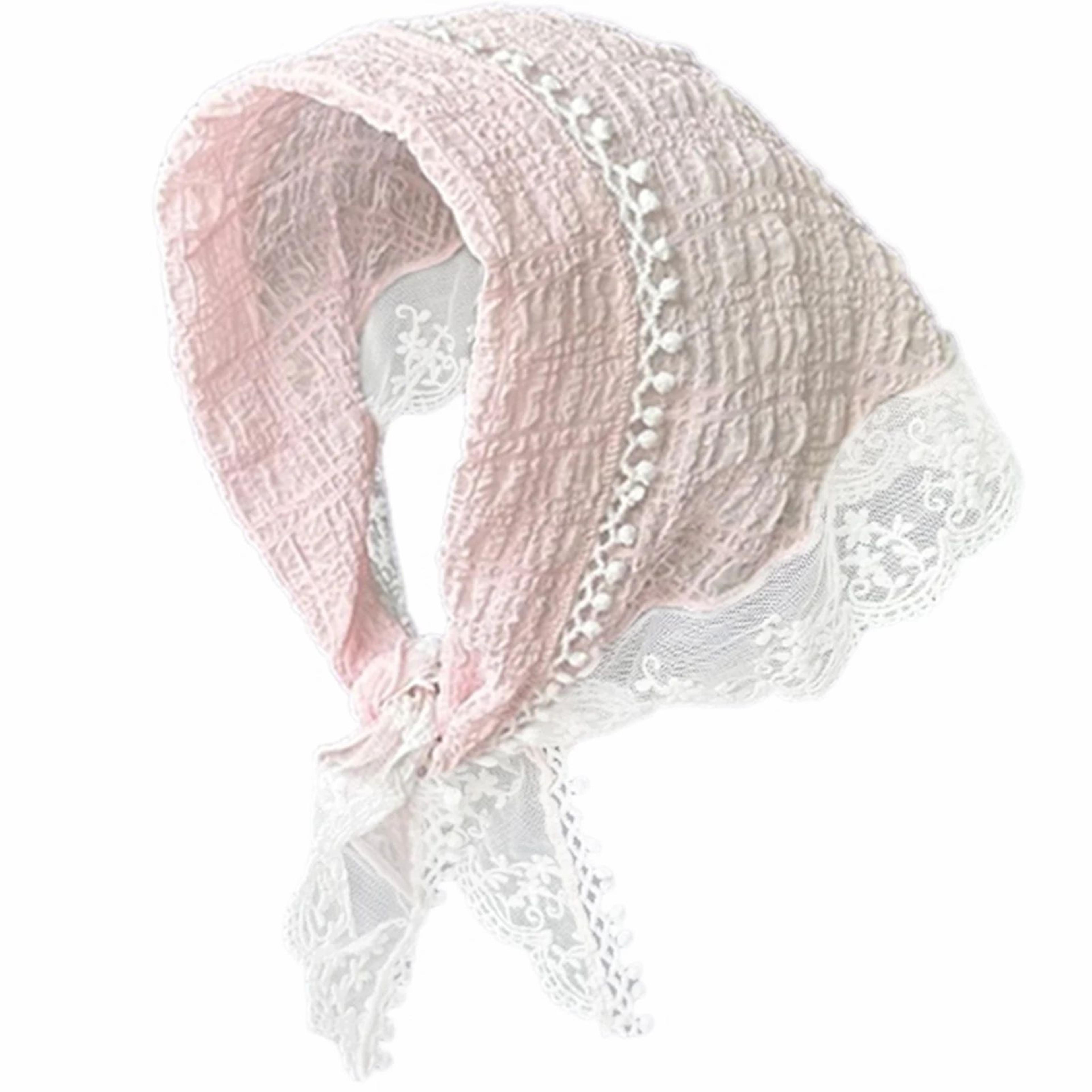 Womens NonSlip Floral Lace Head Scarf Headband Elegant Hair Kerchief Wrap For Styling Daily Wear  P 9