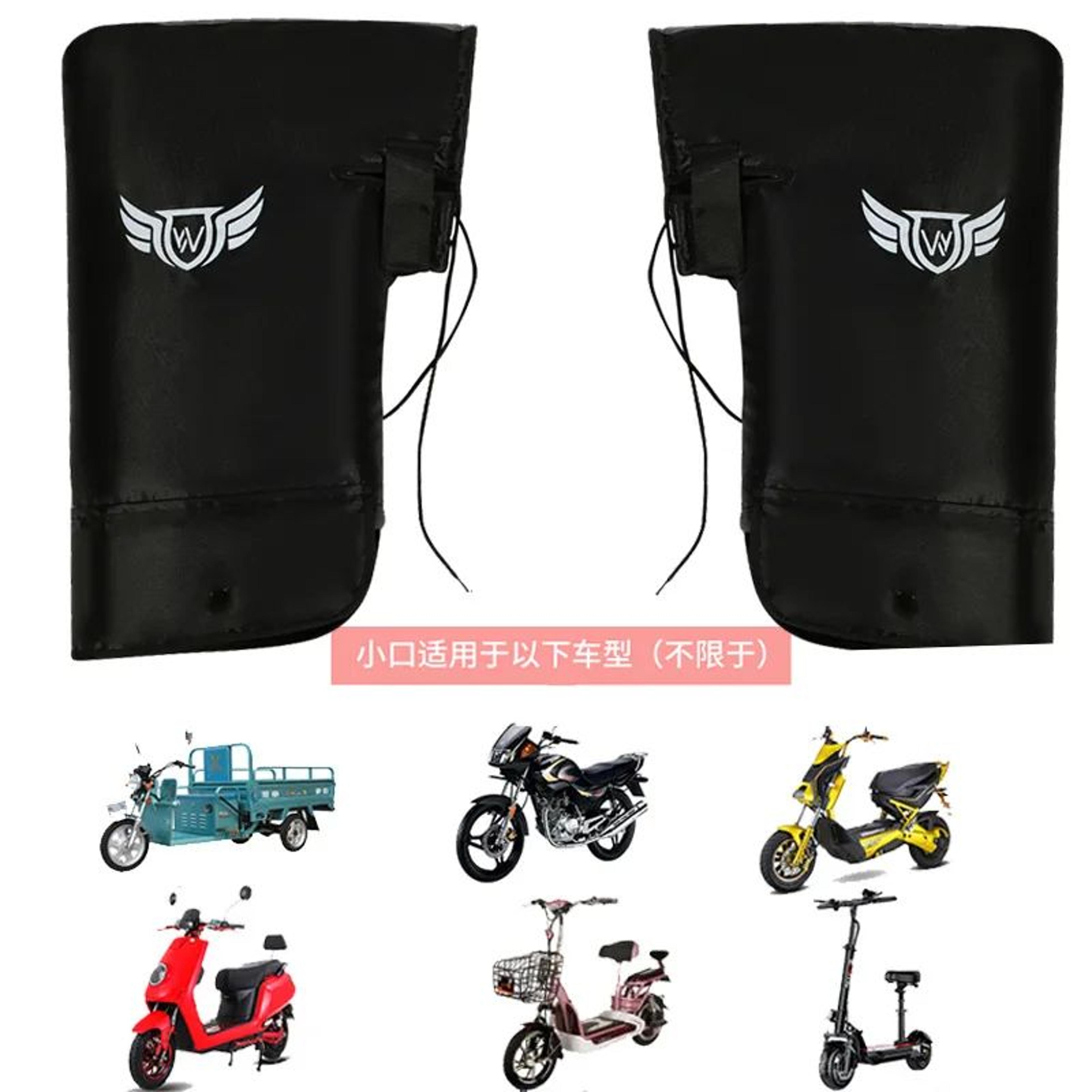 Winter Motorcycle Handlebar Mittens Thick Waterproof Windproof Covers For Bikes Tricycles  Scooters 9