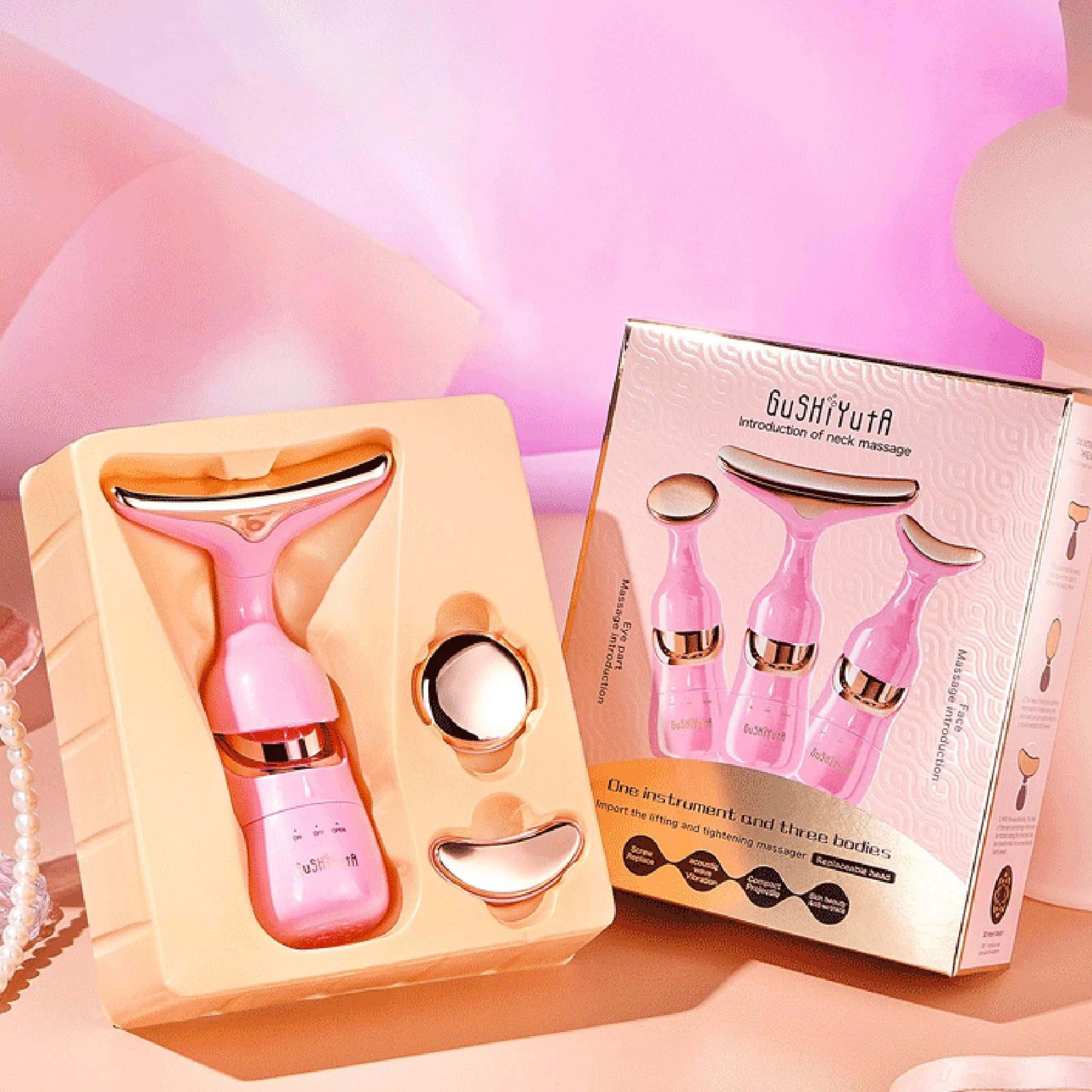 3 In 1 Facial Firming  Lifting Device For Face Neck  Eyes AntiAging Massage Face Slimmer Sculpting  7