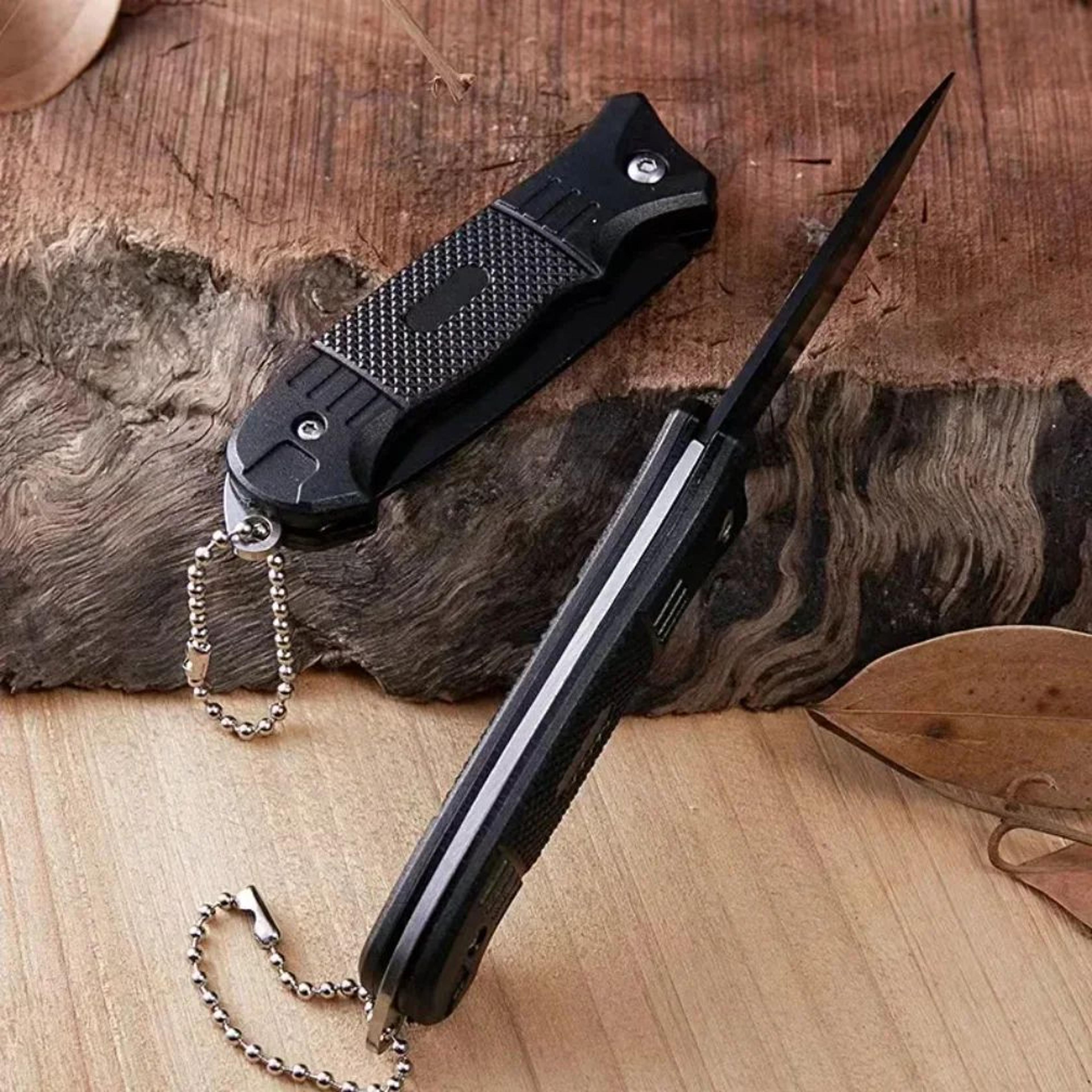 Stainless Steel Mini Folding Keychain Knife High Hardness EDC Pocket Tool For Camping Survival  Eve 4