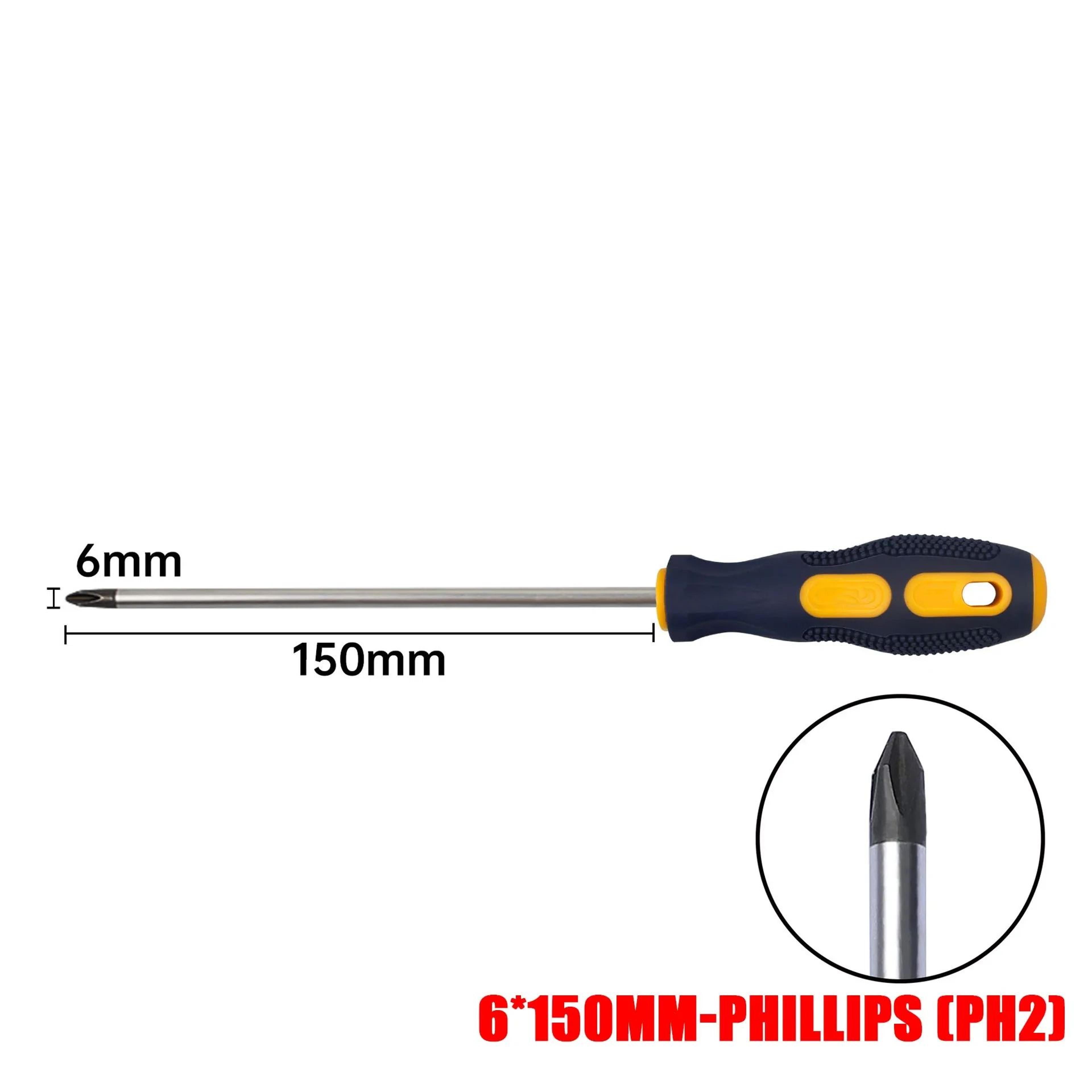 Magnetic Screwdriver Set PH0PH1PH2 Phillips  356mm Slotted 100200mm Length Drivers For Home  DIY Re 10