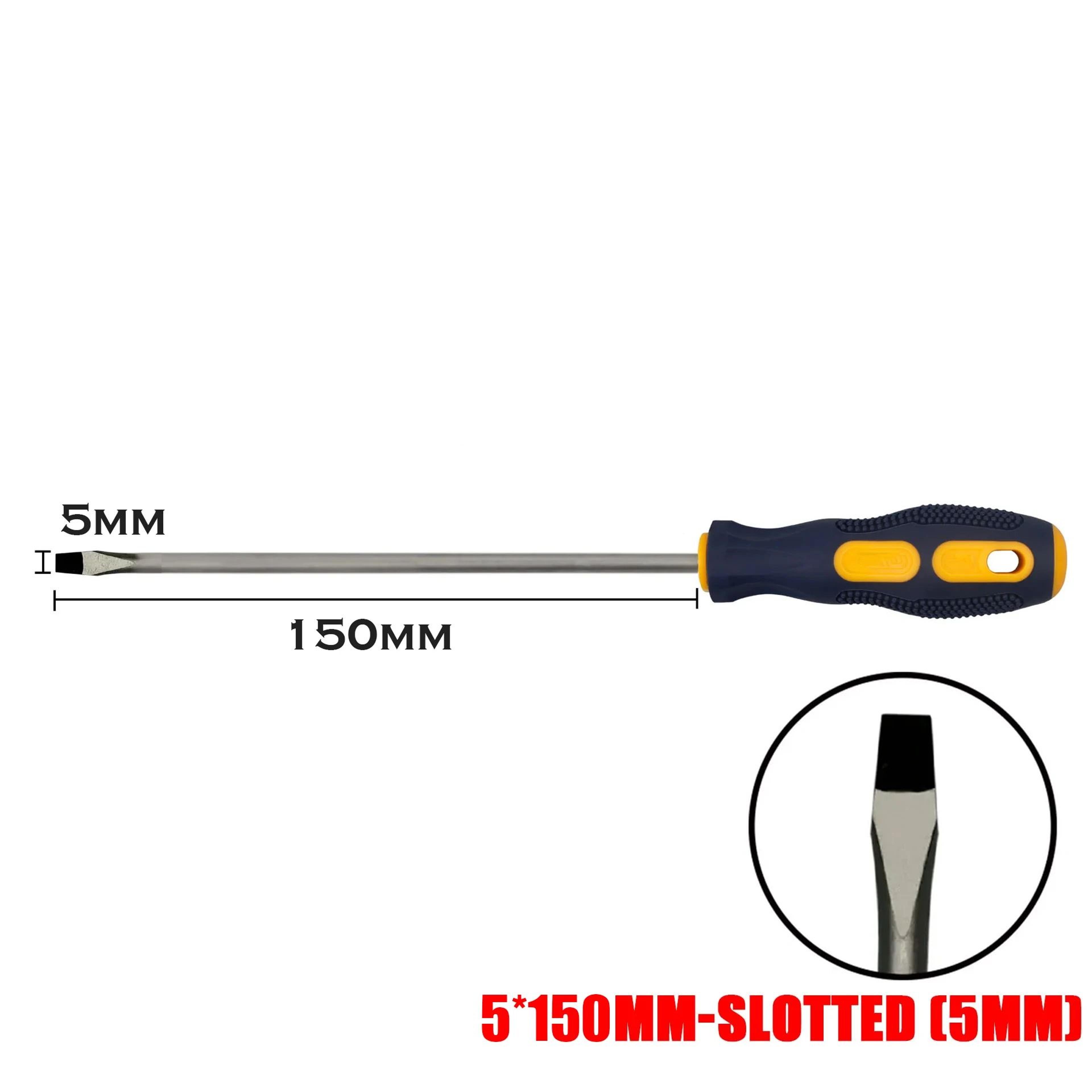 Magnetic Screwdriver Set PH0PH1PH2 Phillips  356mm Slotted 100200mm Length Drivers For Home  DIY Re 16