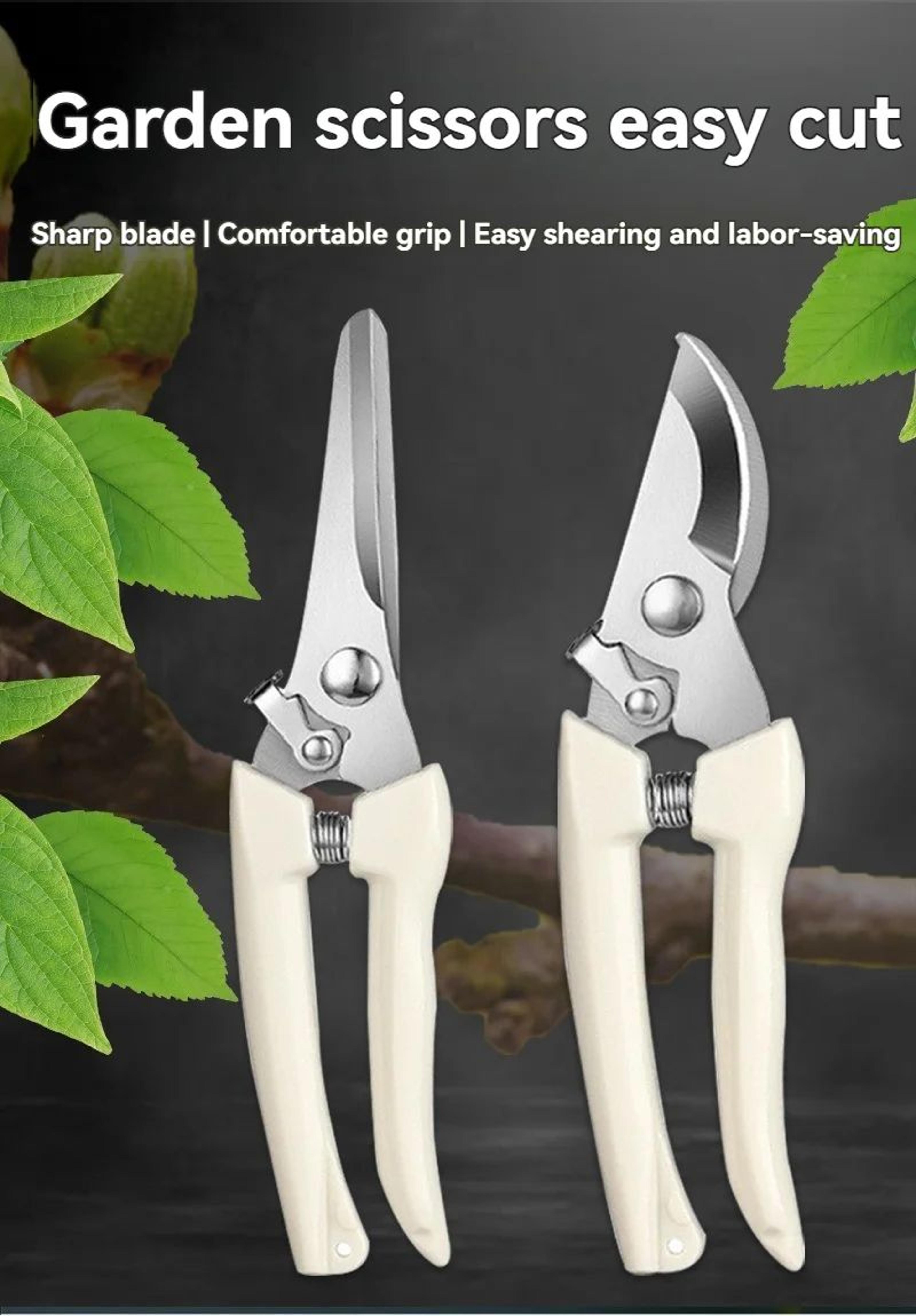 Stainless Steel Fruit Picking  Pruning Shears Gardening Scissors For Tree Trimming Flower Cutting   2