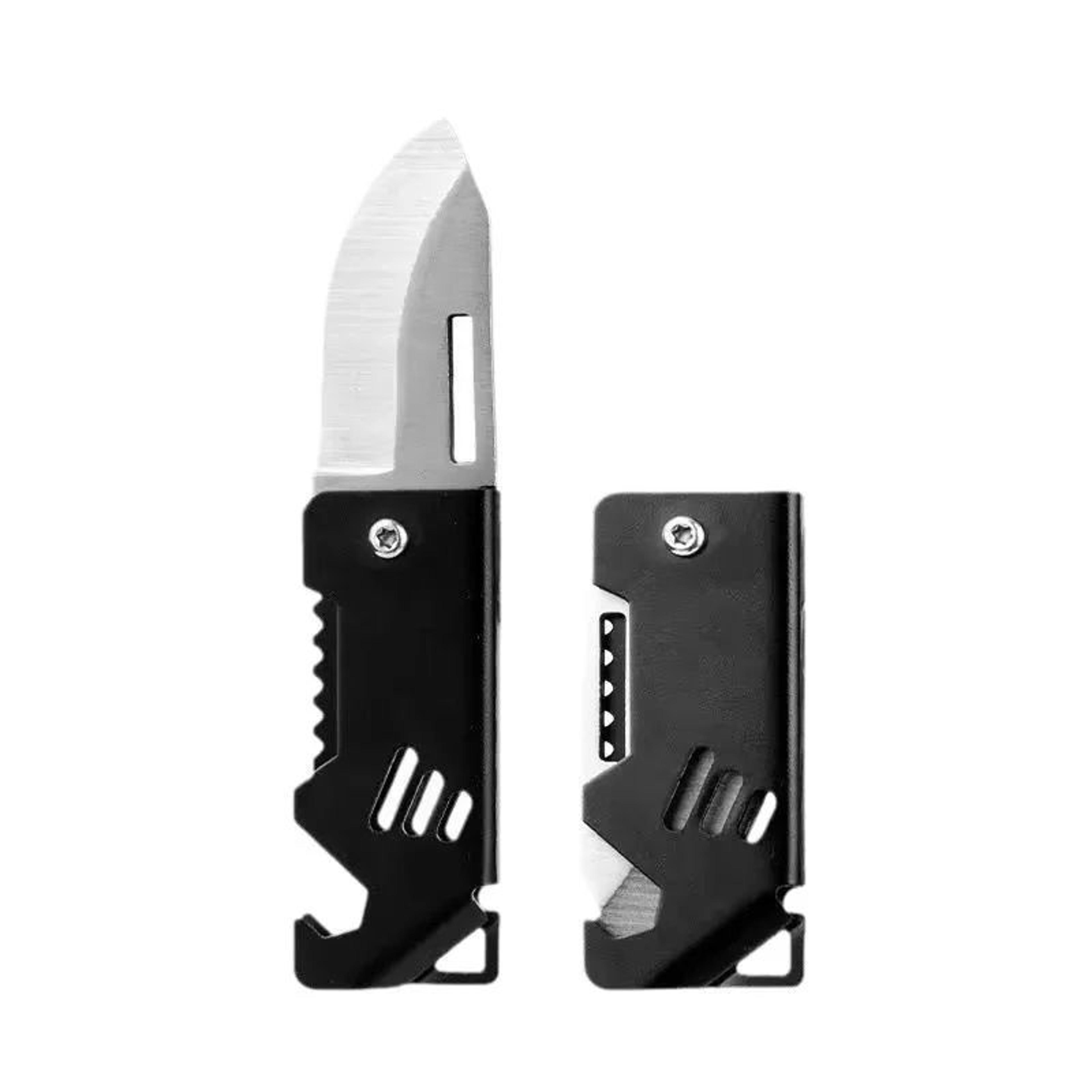 Mini D2 Steel Folding Knife With Bottle Opener Clip Hanger High Hardness EDC Cutting Tool For Campi 6