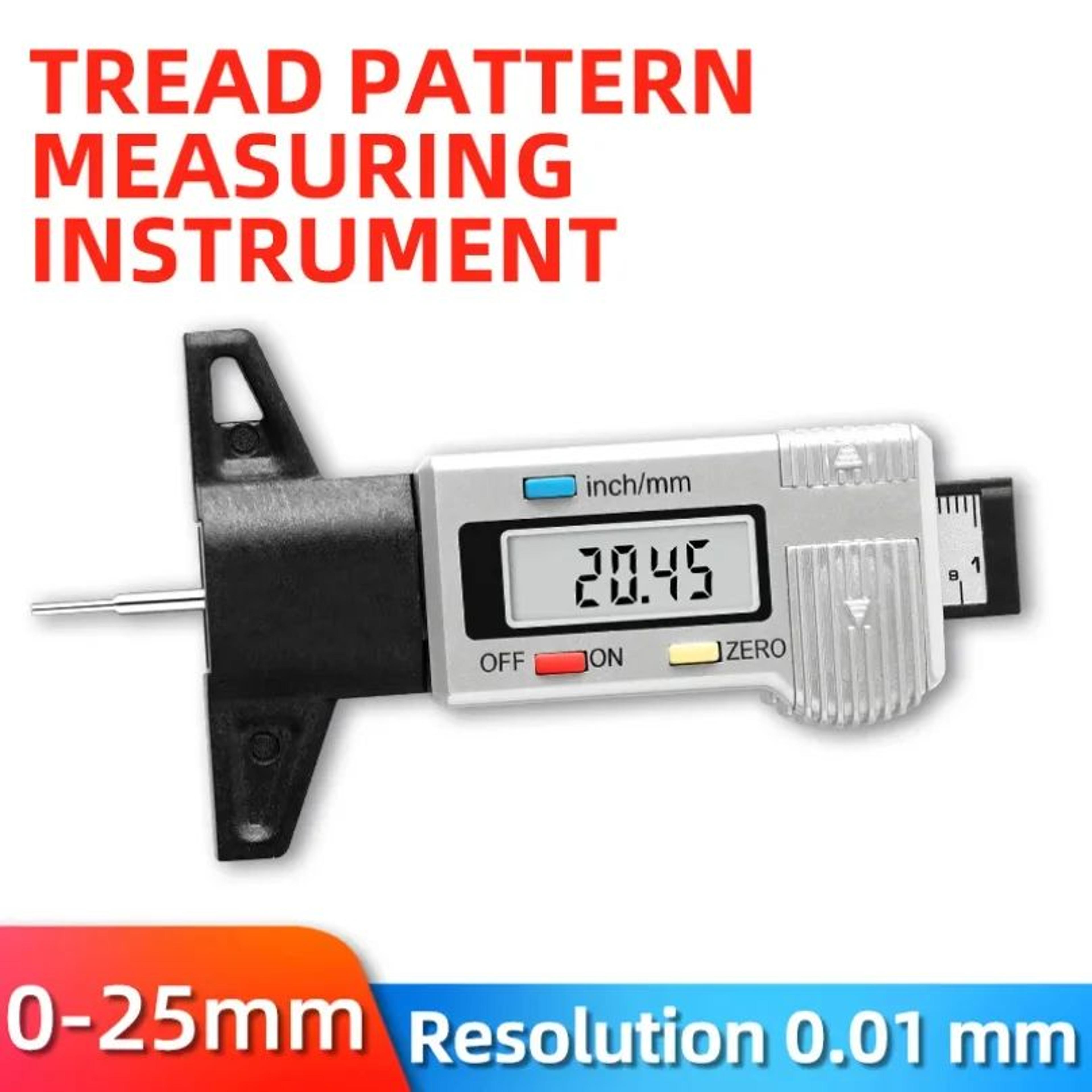 Digital Tire Tread Depth Gauge With LCD Display  Car Tyre Wear Meter Depth Caliper Measuring Tool A 1