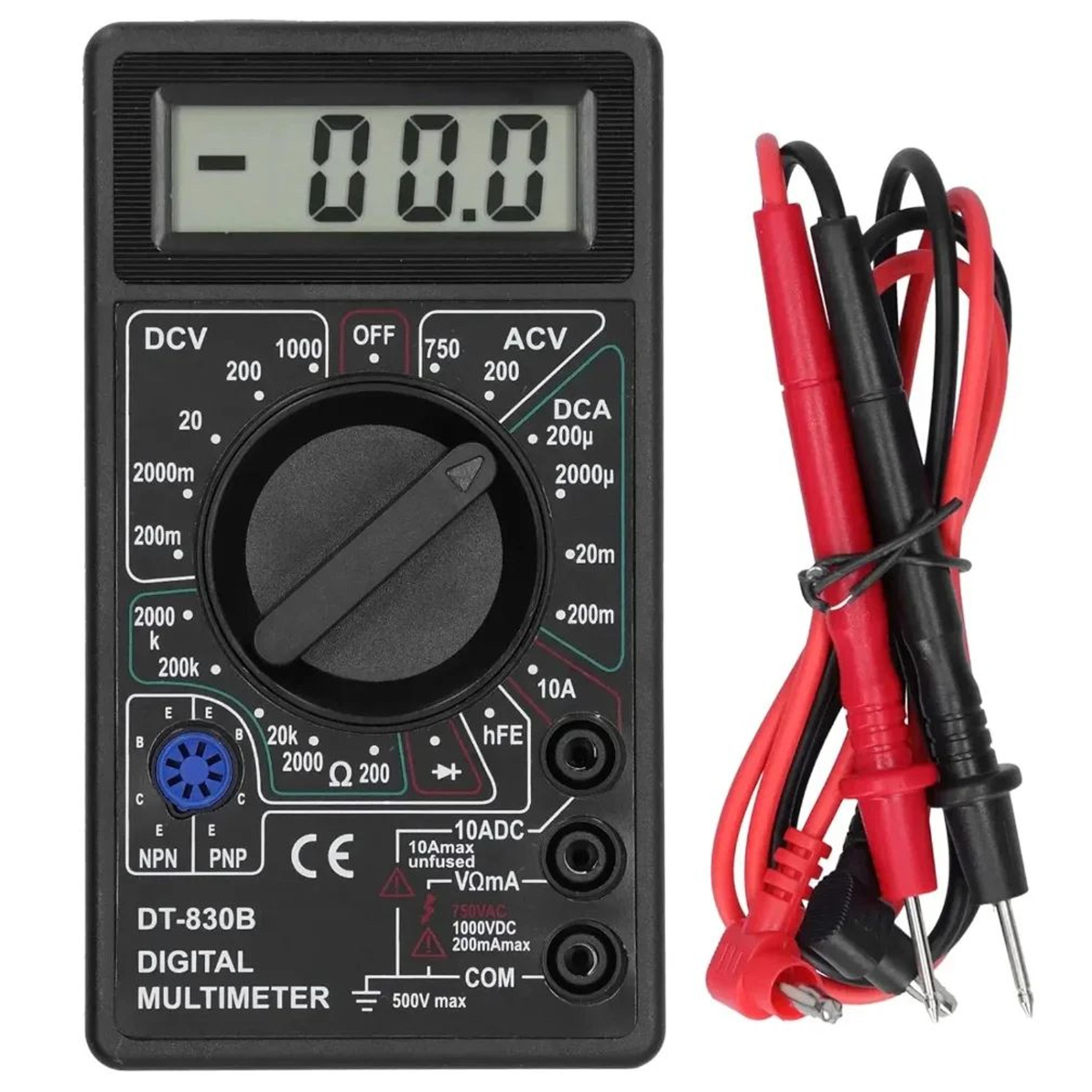 DT830B Digital Multimeter Tester  Portable Voltmeter Ammeter Ohm Meter For Car Battery Circuit  Ele 0