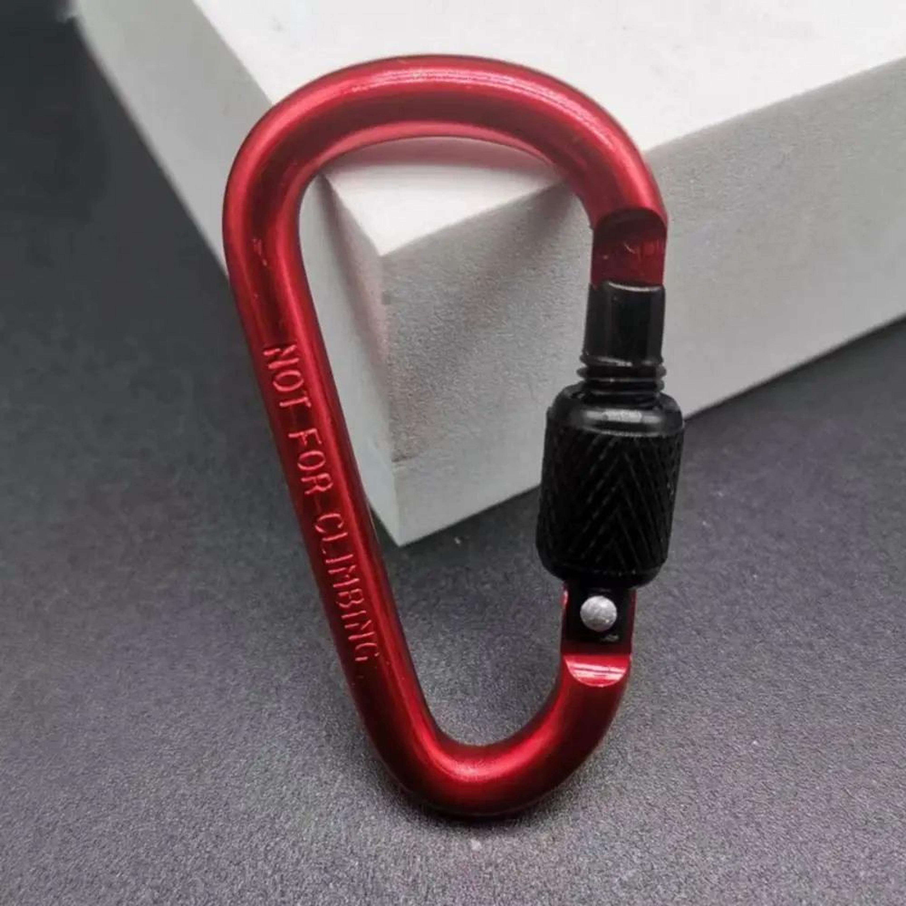 DShape Carabiner Clip MultiColor  Safety Buckle Keychain Hook For Camping Hiking Travel  Outdoor Ge 4