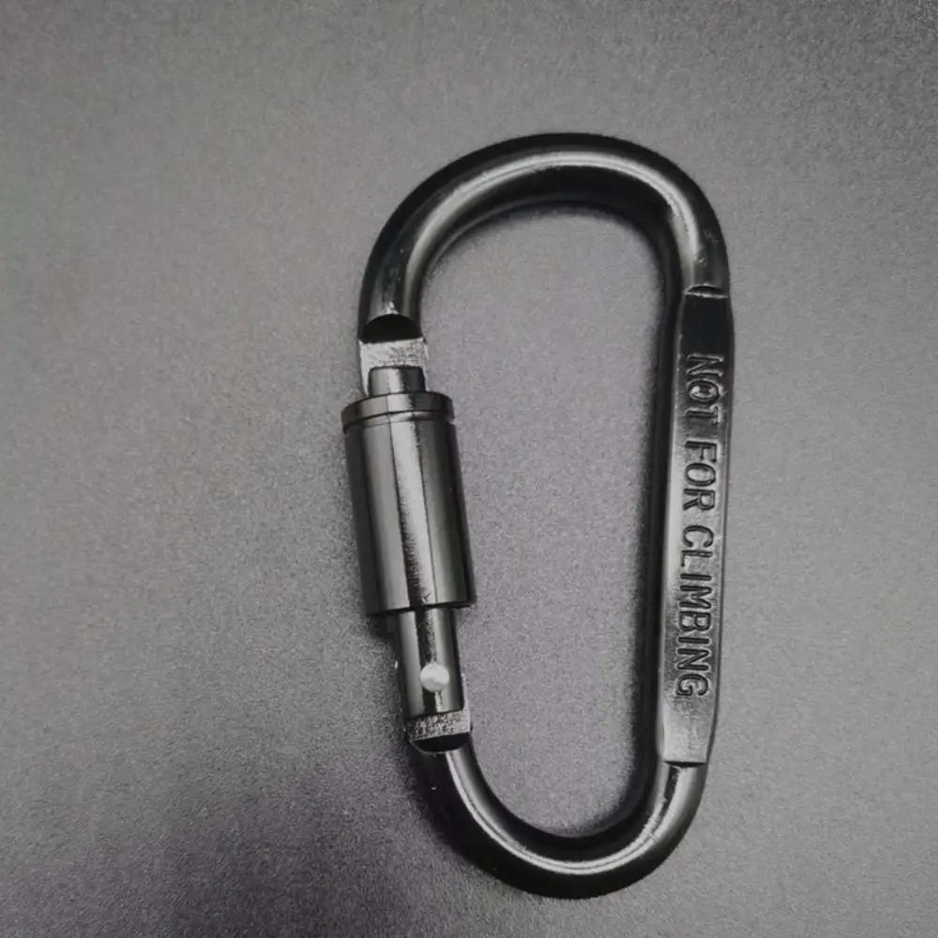 DShape Carabiner Clip MultiColor  Safety Buckle Keychain Hook For Camping Hiking Travel  Outdoor Ge 6