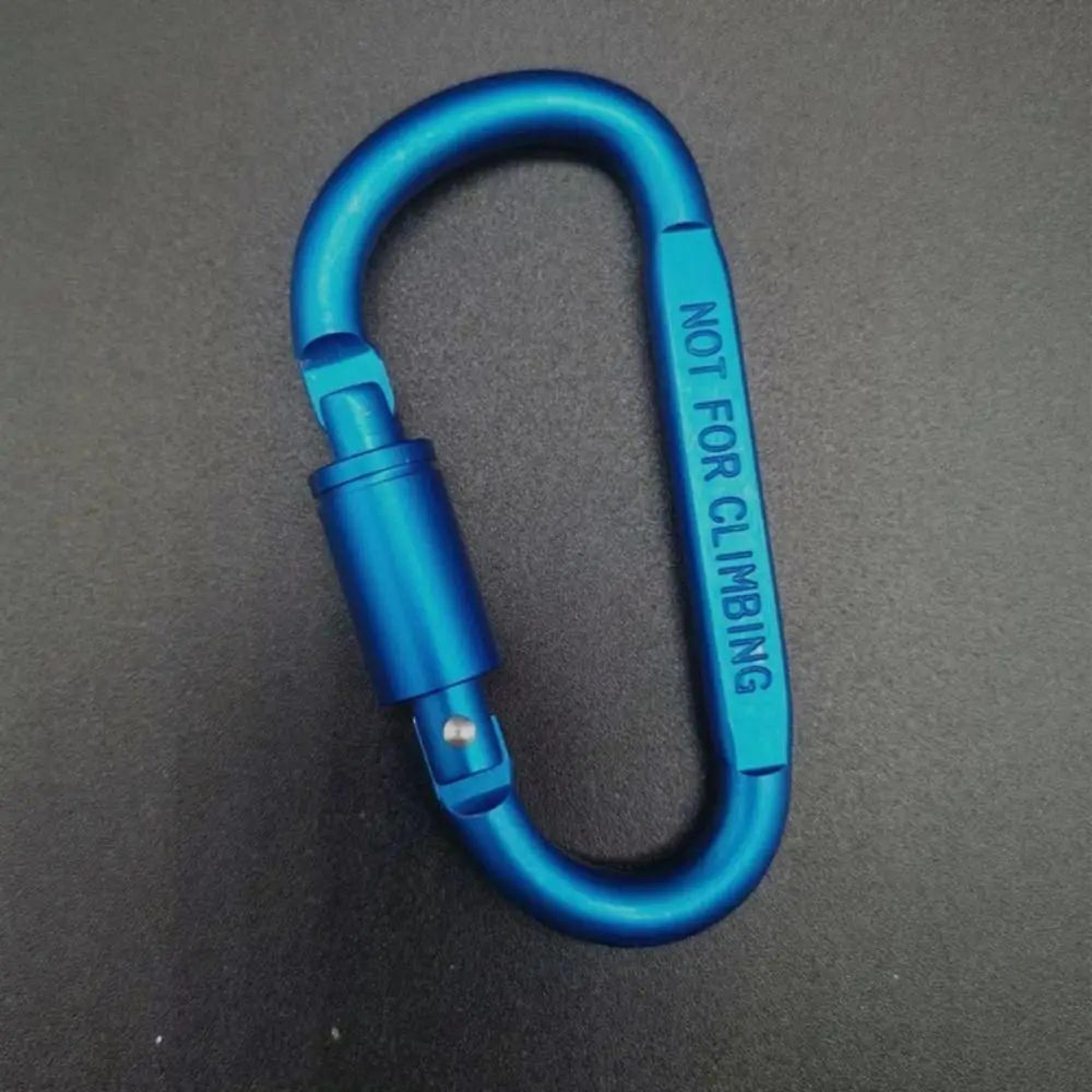 DShape Carabiner Clip MultiColor  Safety Buckle Keychain Hook For Camping Hiking Travel  Outdoor Ge 16
