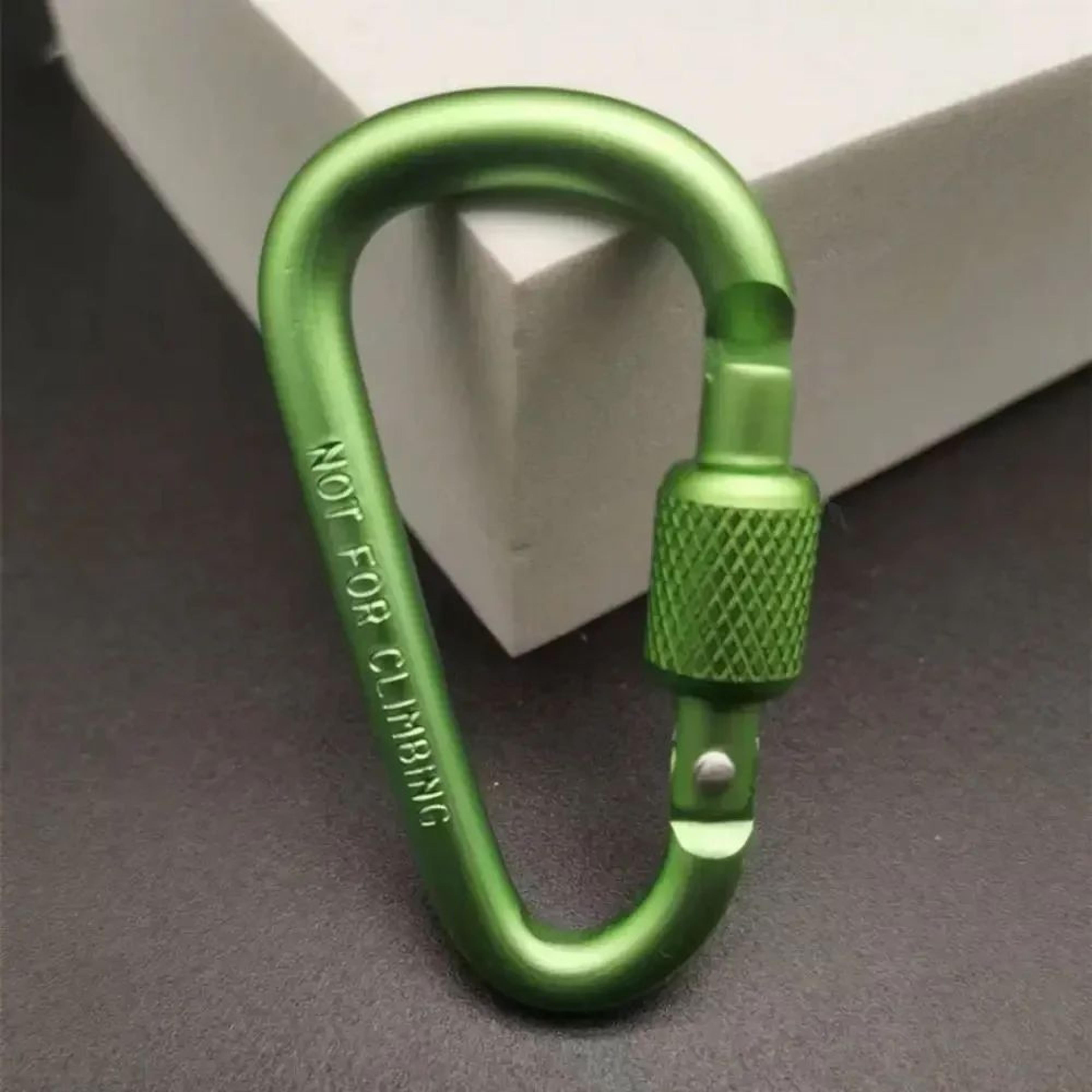 DShape Carabiner Clip MultiColor  Safety Buckle Keychain Hook For Camping Hiking Travel  Outdoor Ge 22