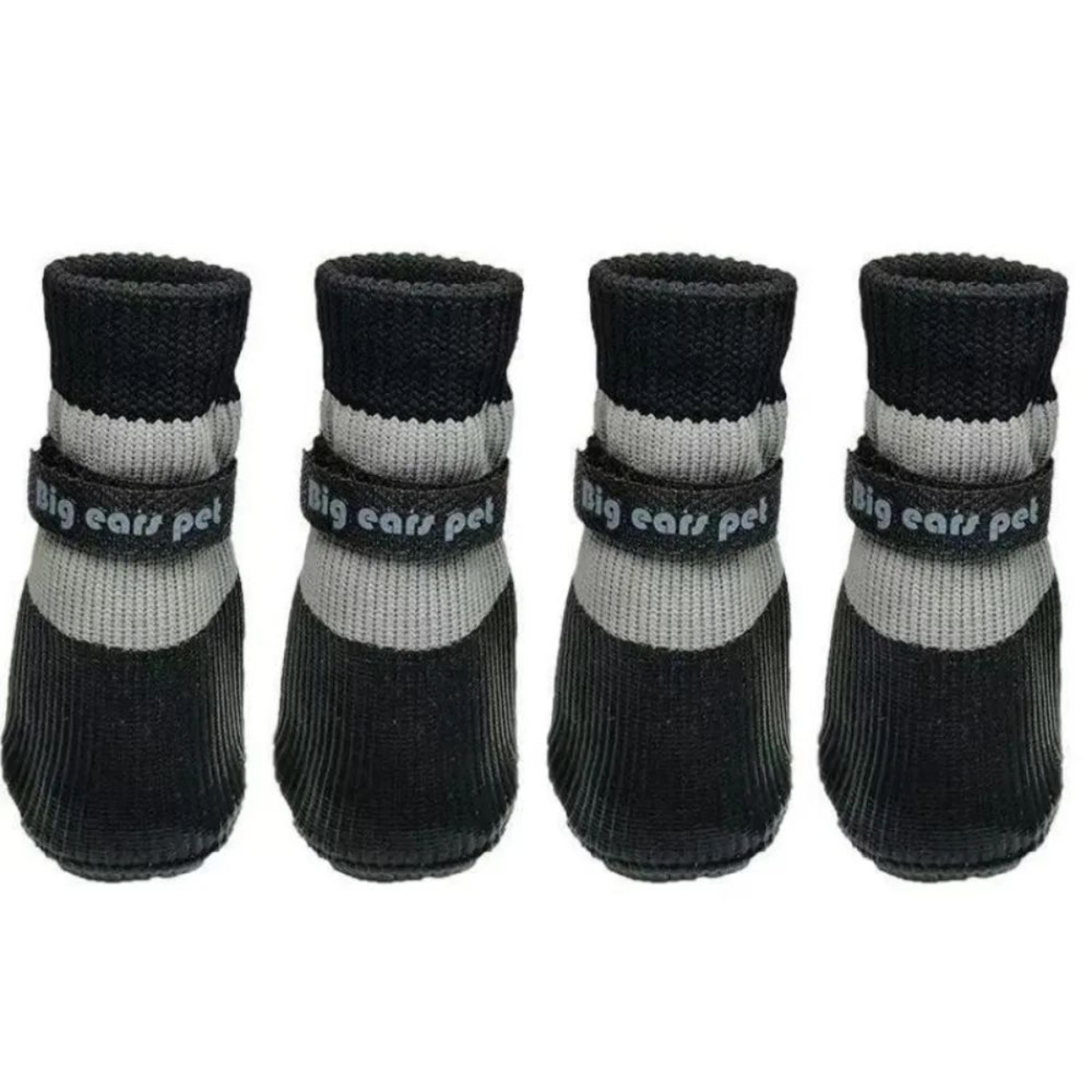 4 Pcs Waterproof Winter Dog Shoes  Warm AntiSlip Snow Boots With Soft Sole Adjustable Paw Covers Fo 10