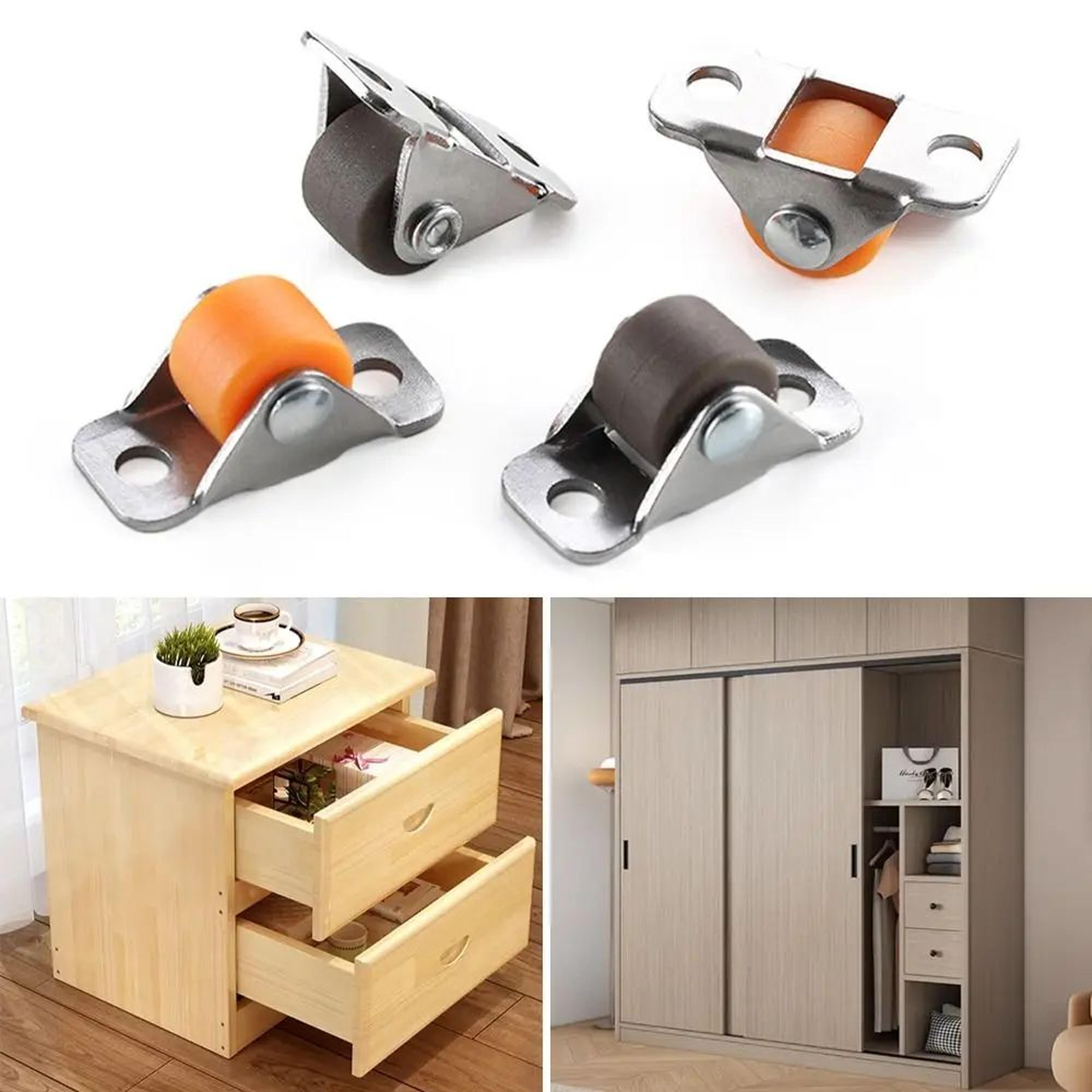 0508in Silent Rubber Furniture Casters Universal Mini Wheels For Chair Sofa Table Trolley Platform  2