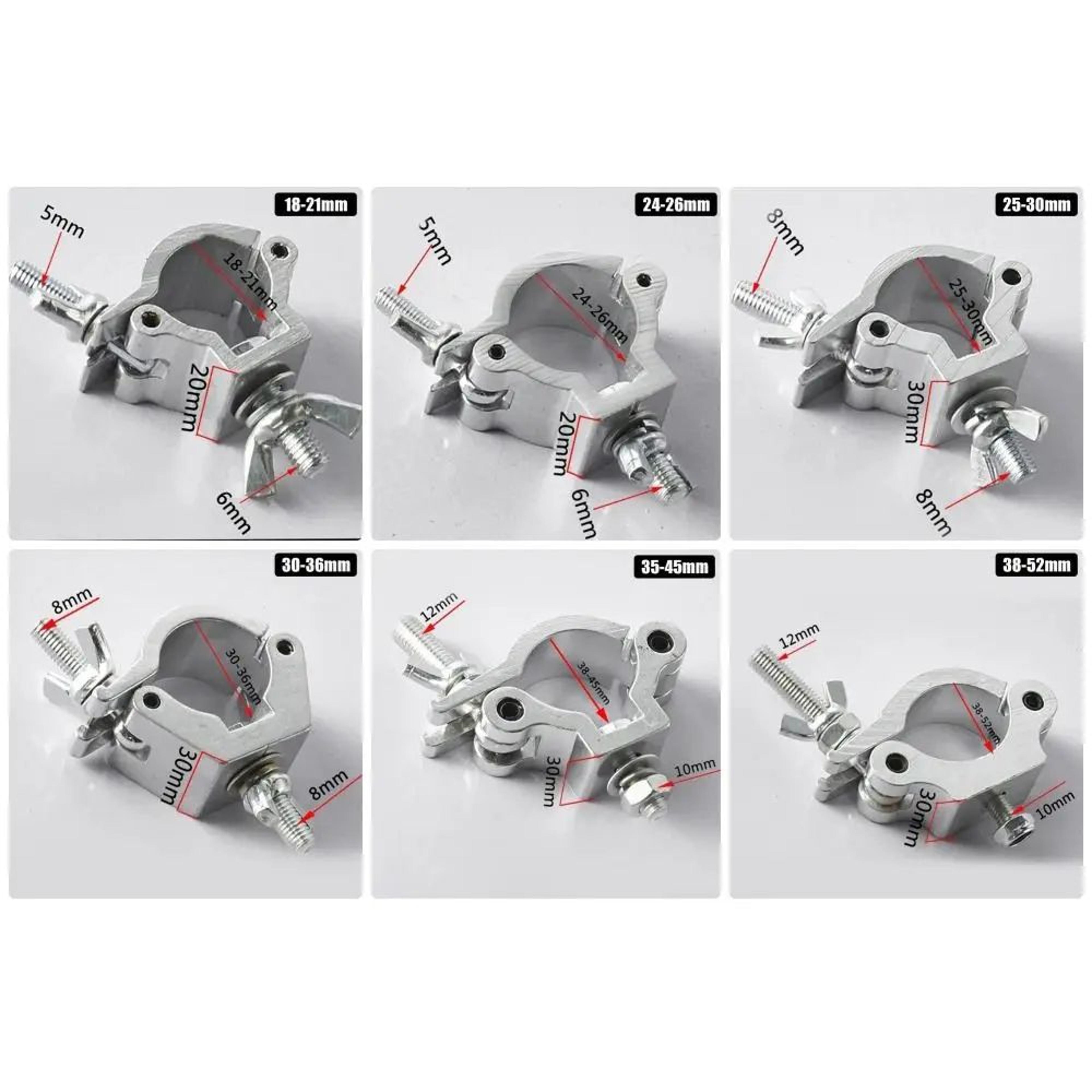 Aluminum Stage Light Truss Clamp Quick Release  DJ Lighting Hook Bracket 1821mm  3852mm Secure Lamp 9