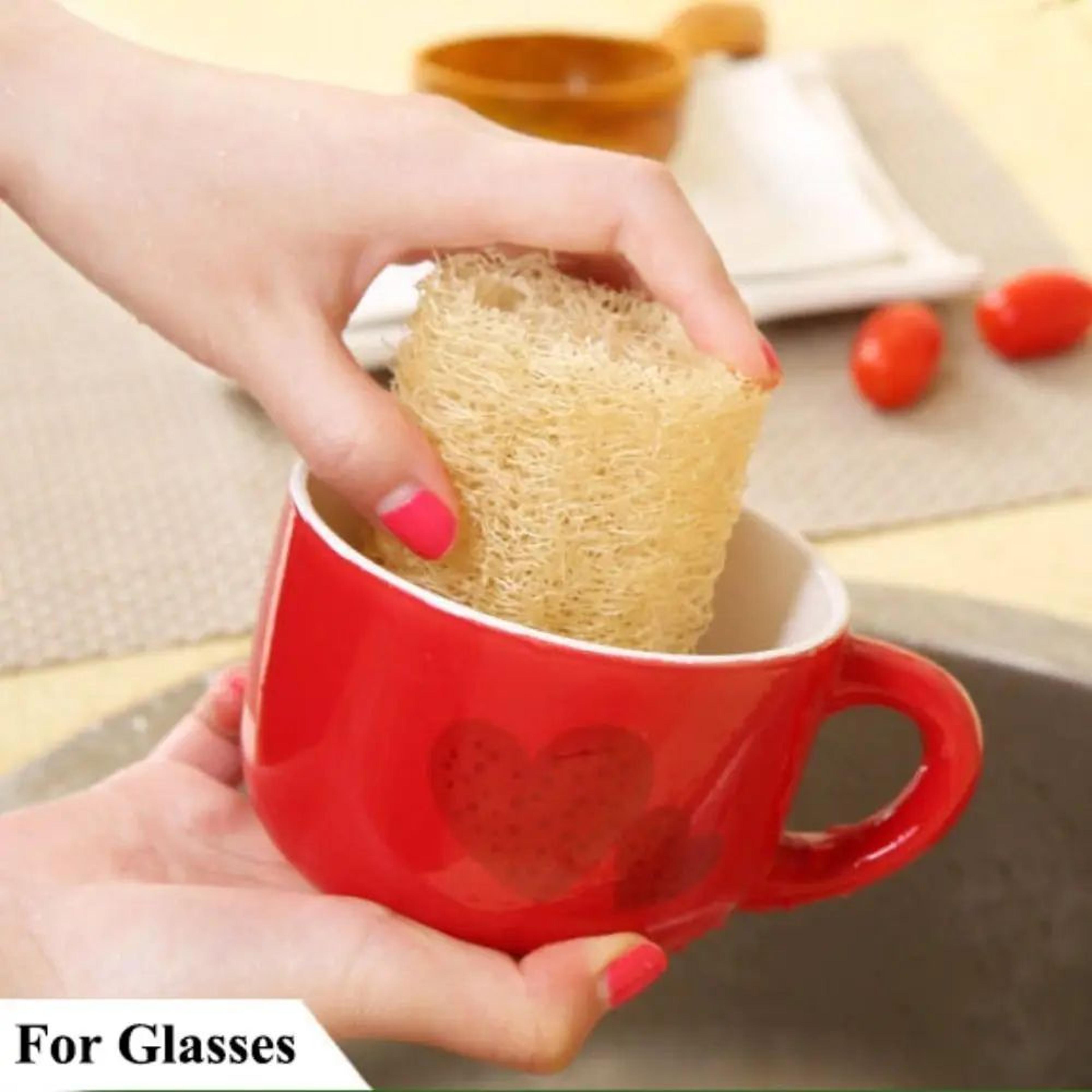 Natural Loofah Luffa Sponge Long PlantBased Dishwashing  Bath Scrubber  NonStick Safe Super Absorbe 4