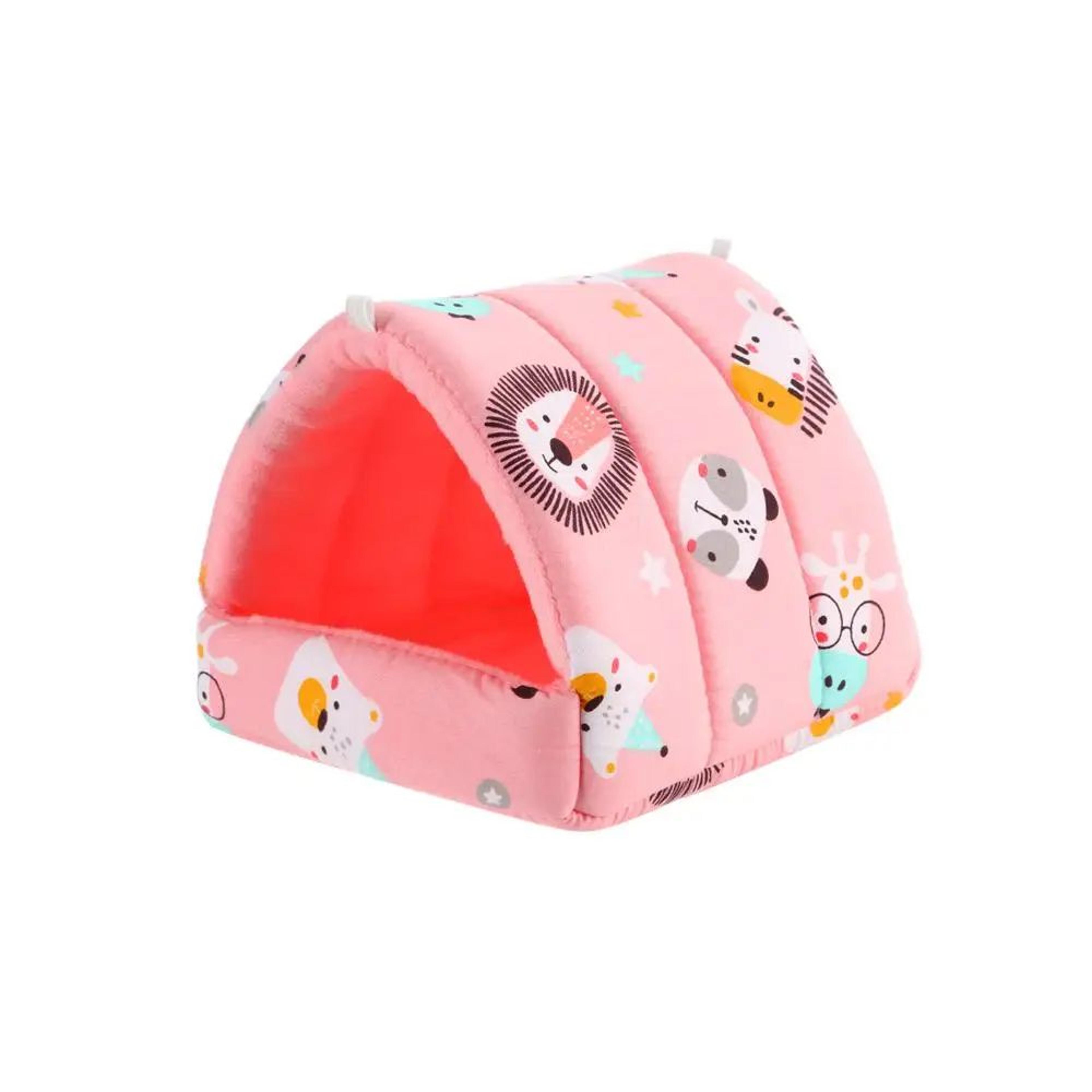Warm Plush Small Animal Sleeping Bed  Cozy Winter Guinea Pig Nest  Hamster House  Rabbit Squirrel S 8