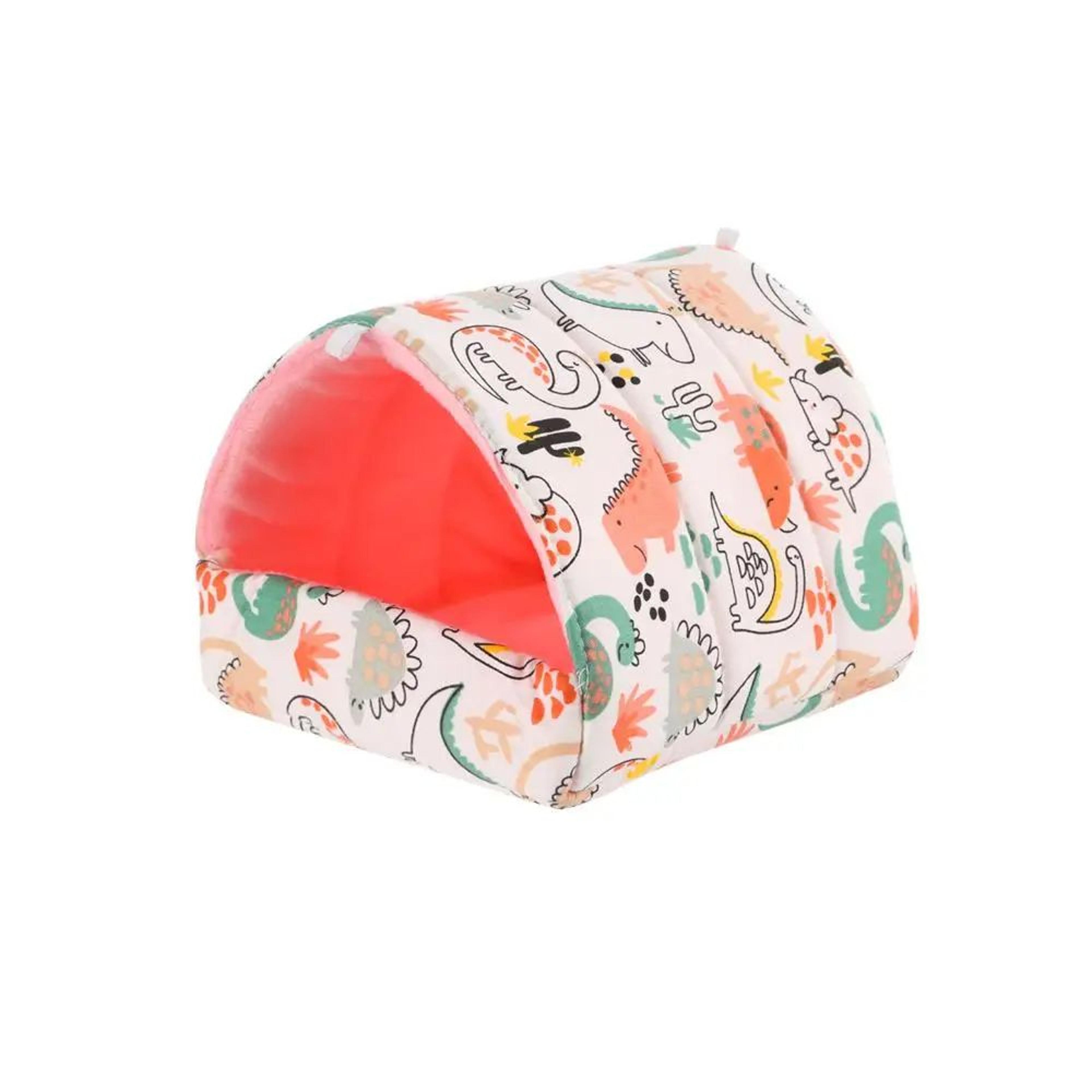Warm Plush Small Animal Sleeping Bed  Cozy Winter Guinea Pig Nest  Hamster House  Rabbit Squirrel S 11