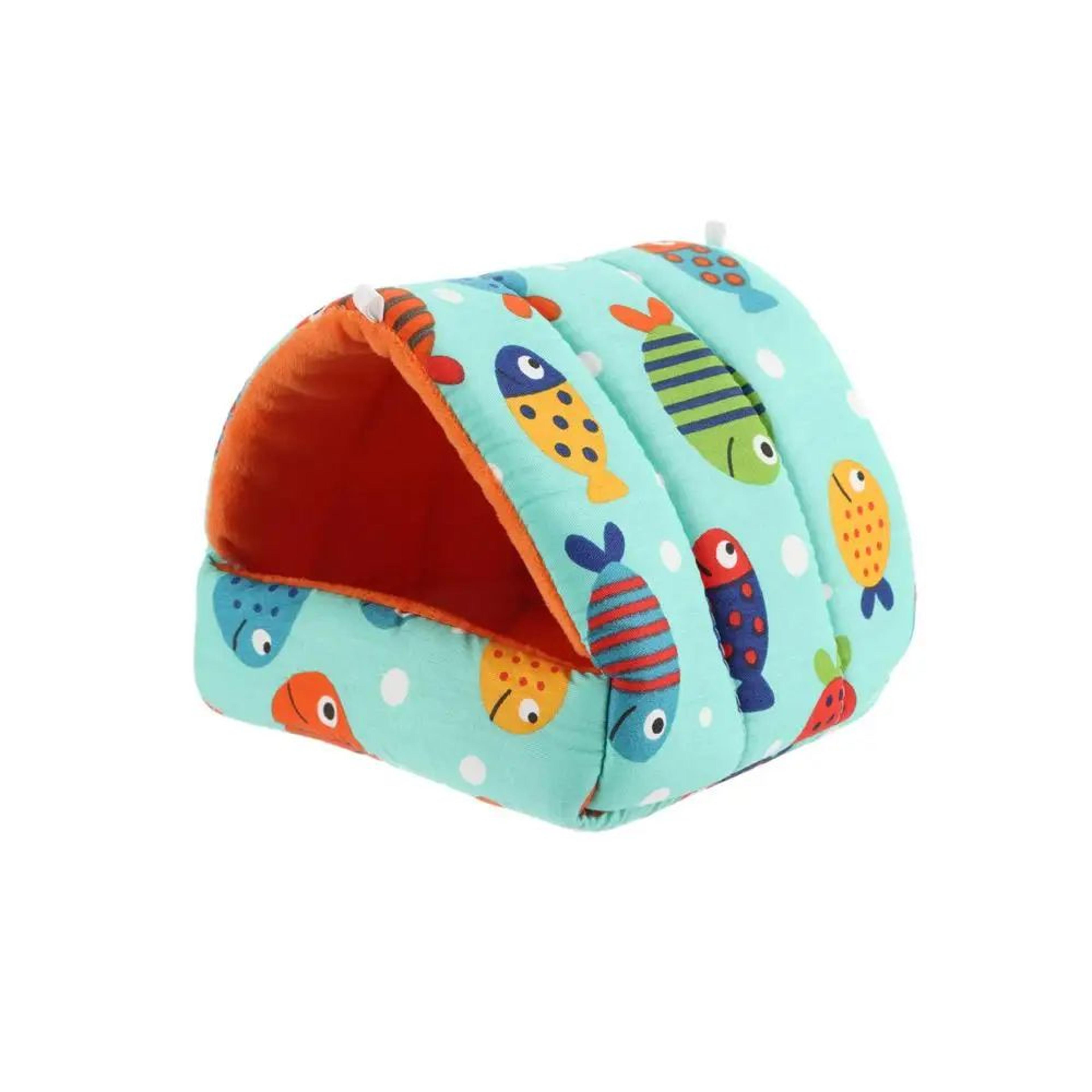 Warm Plush Small Animal Sleeping Bed  Cozy Winter Guinea Pig Nest  Hamster House  Rabbit Squirrel S 17